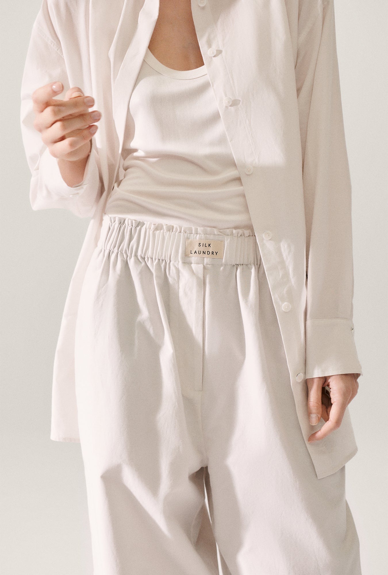 Cotton Silk Paper Bag Pants Dust