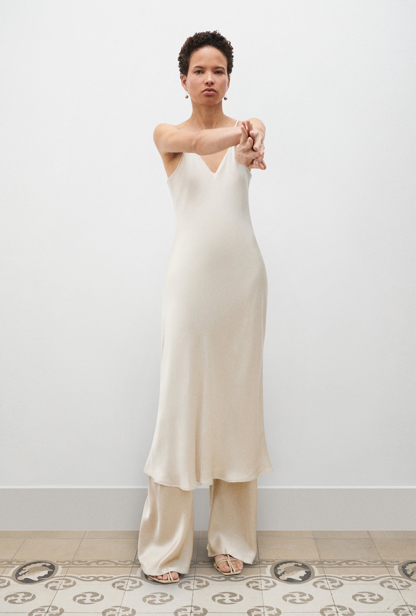 90S Slip Dress Hazelnut