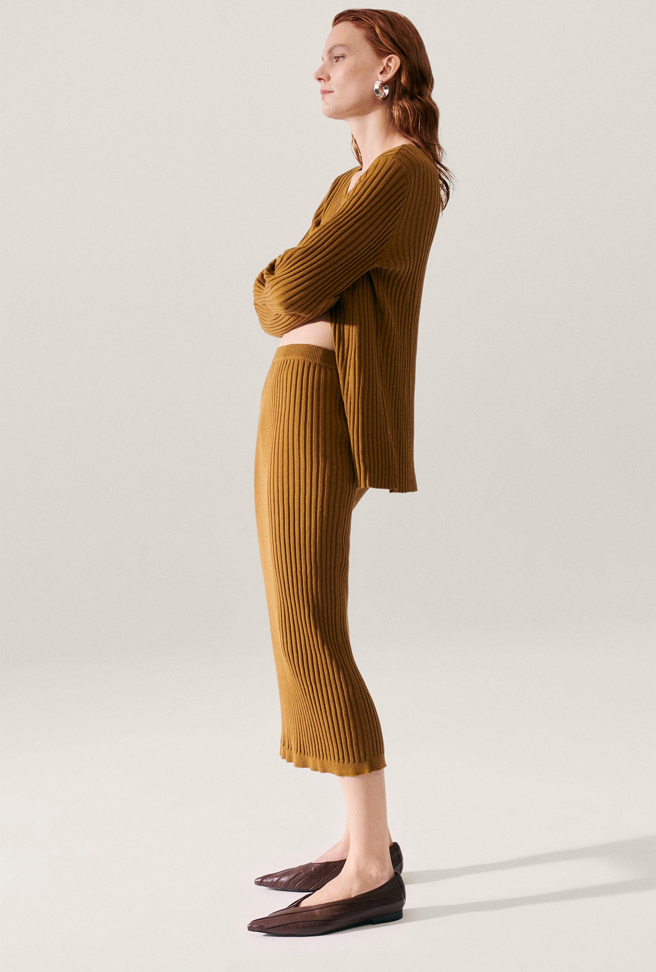 Ribbed Cardigan Drought