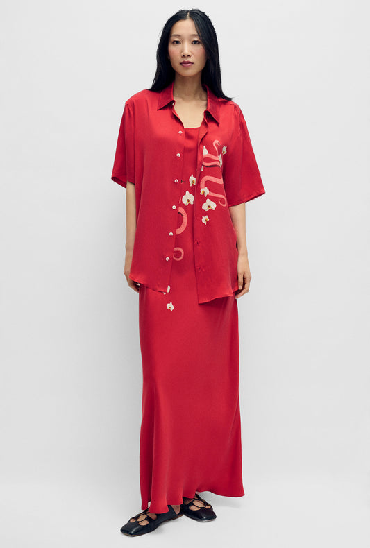 Short Sleeve Boyfriend Shirt Year of The Snake