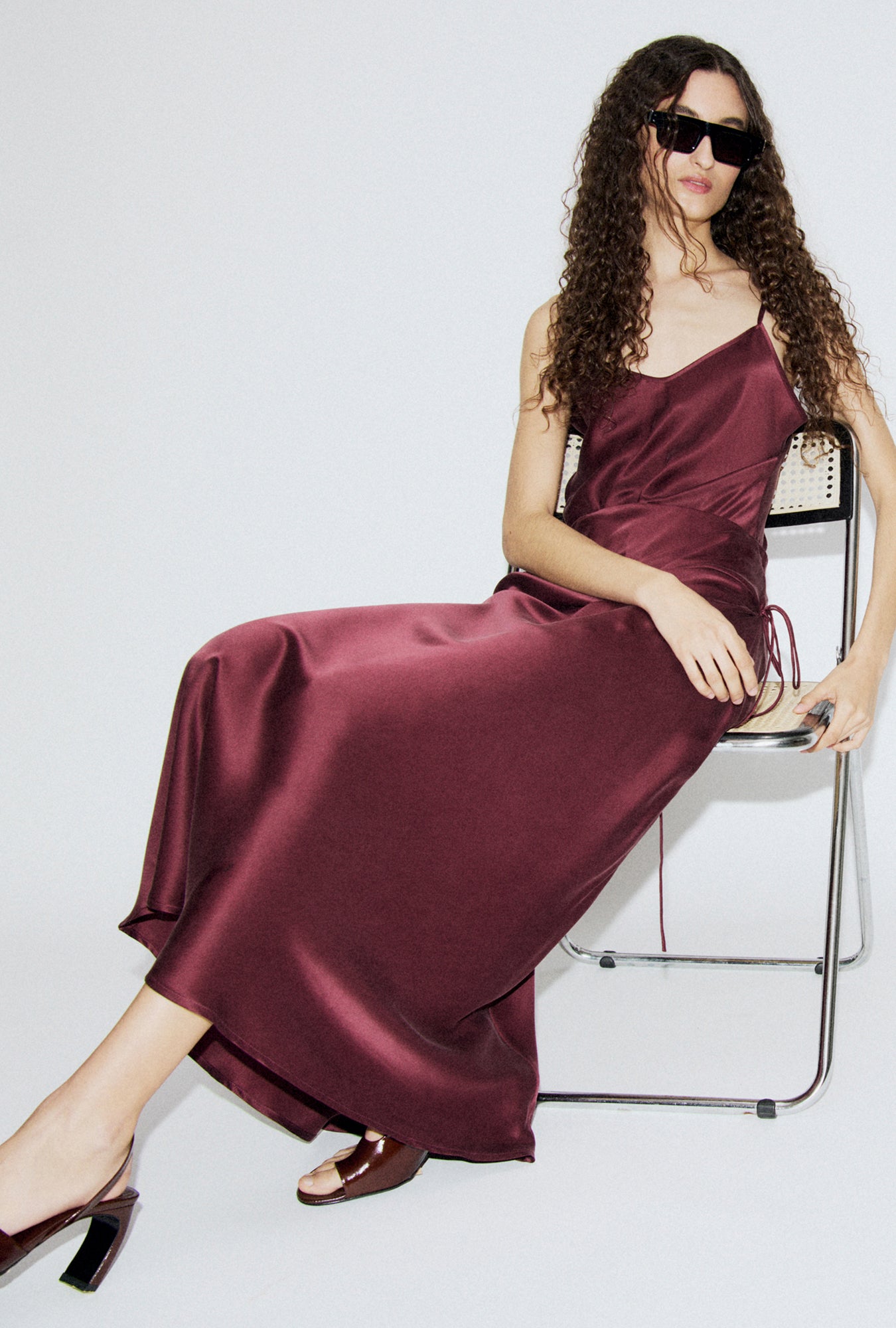 Bias Cut Cami Deadleaf