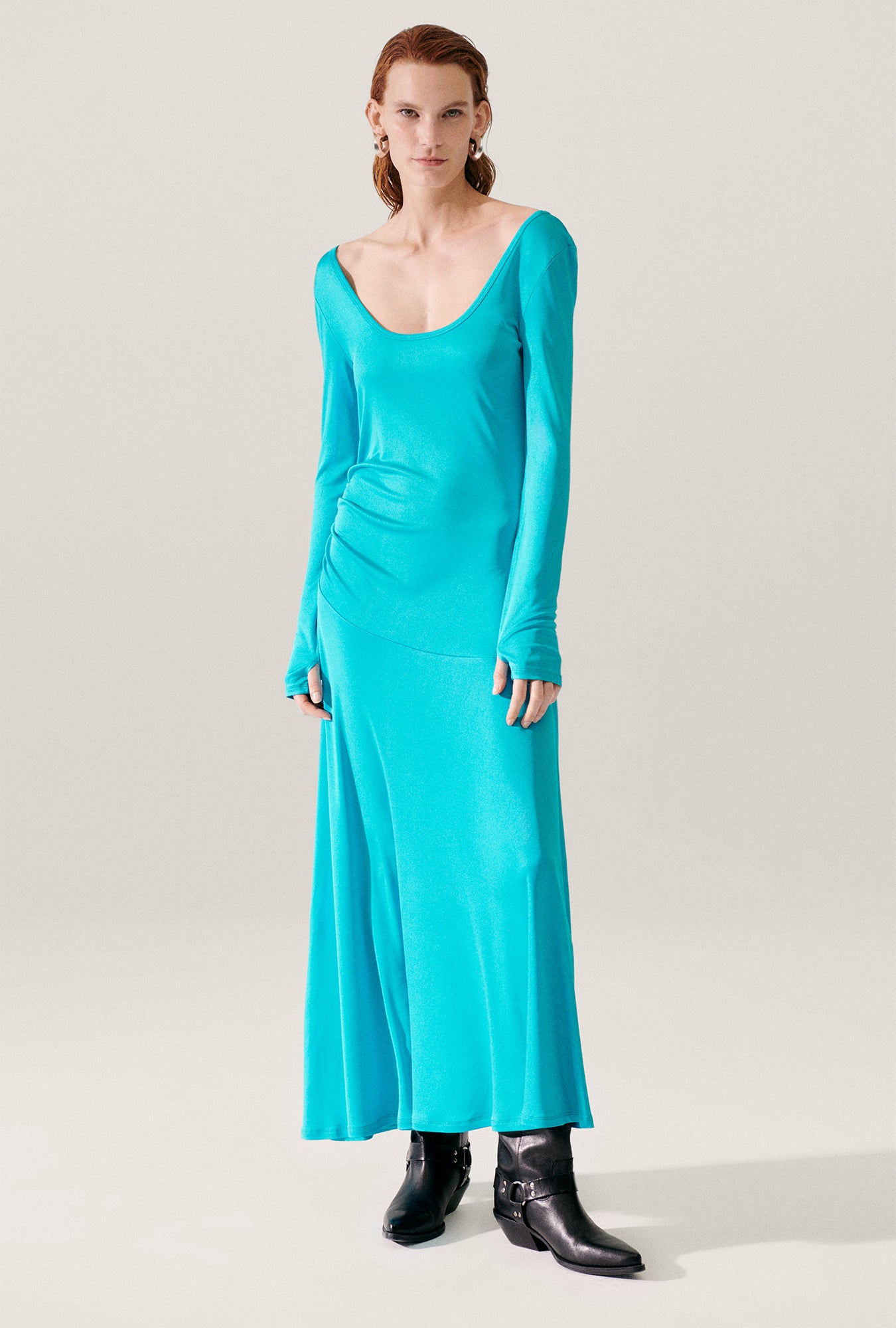 Jersey Long Sleeve Dress Oxygen