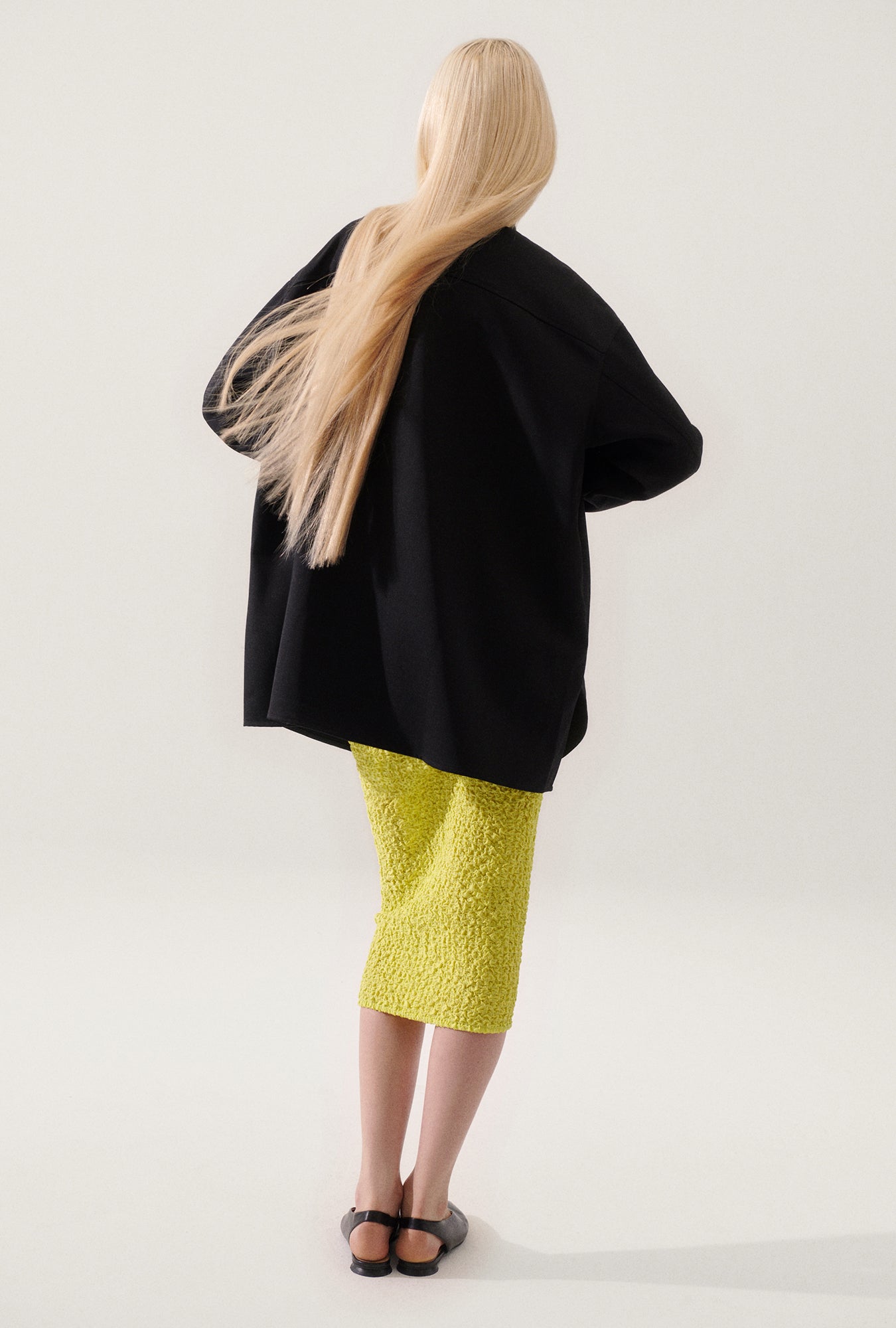 Wool Overshirt Black