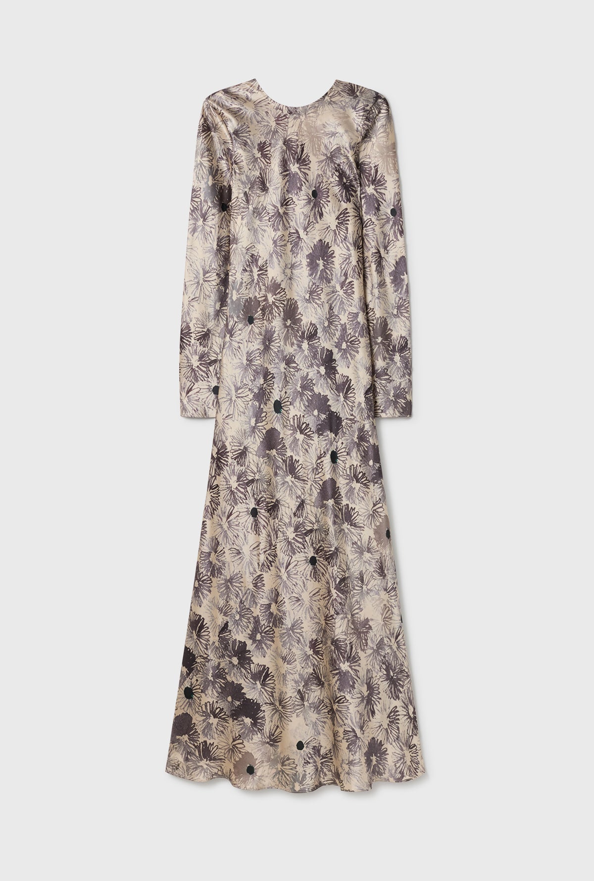Full Sleeve Bias Dress Aster Floral