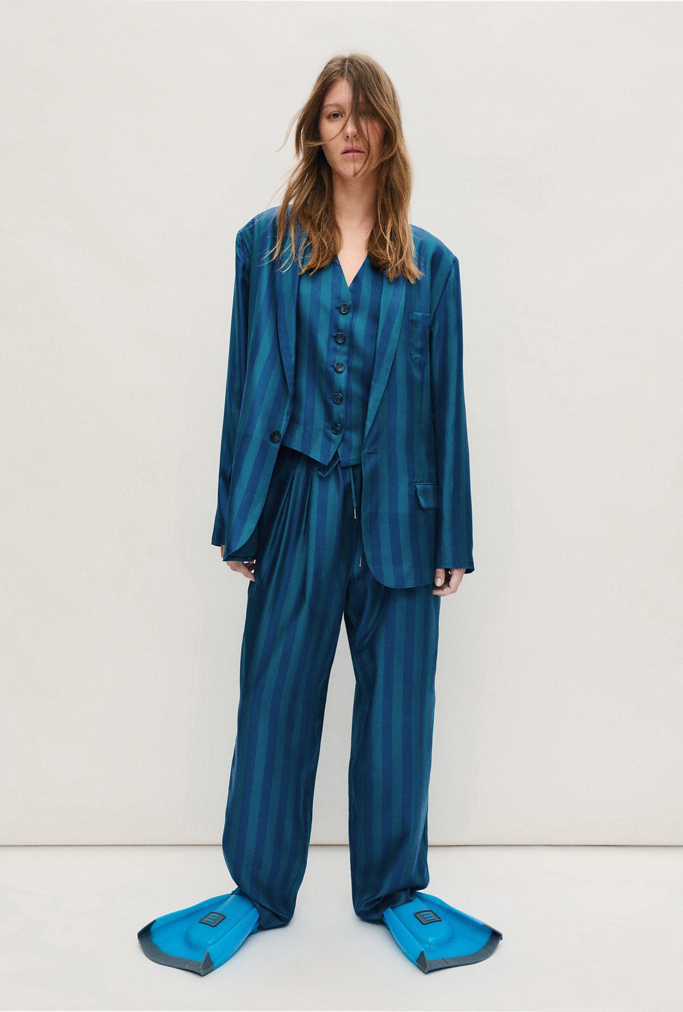 Twill Vest Blue Depths