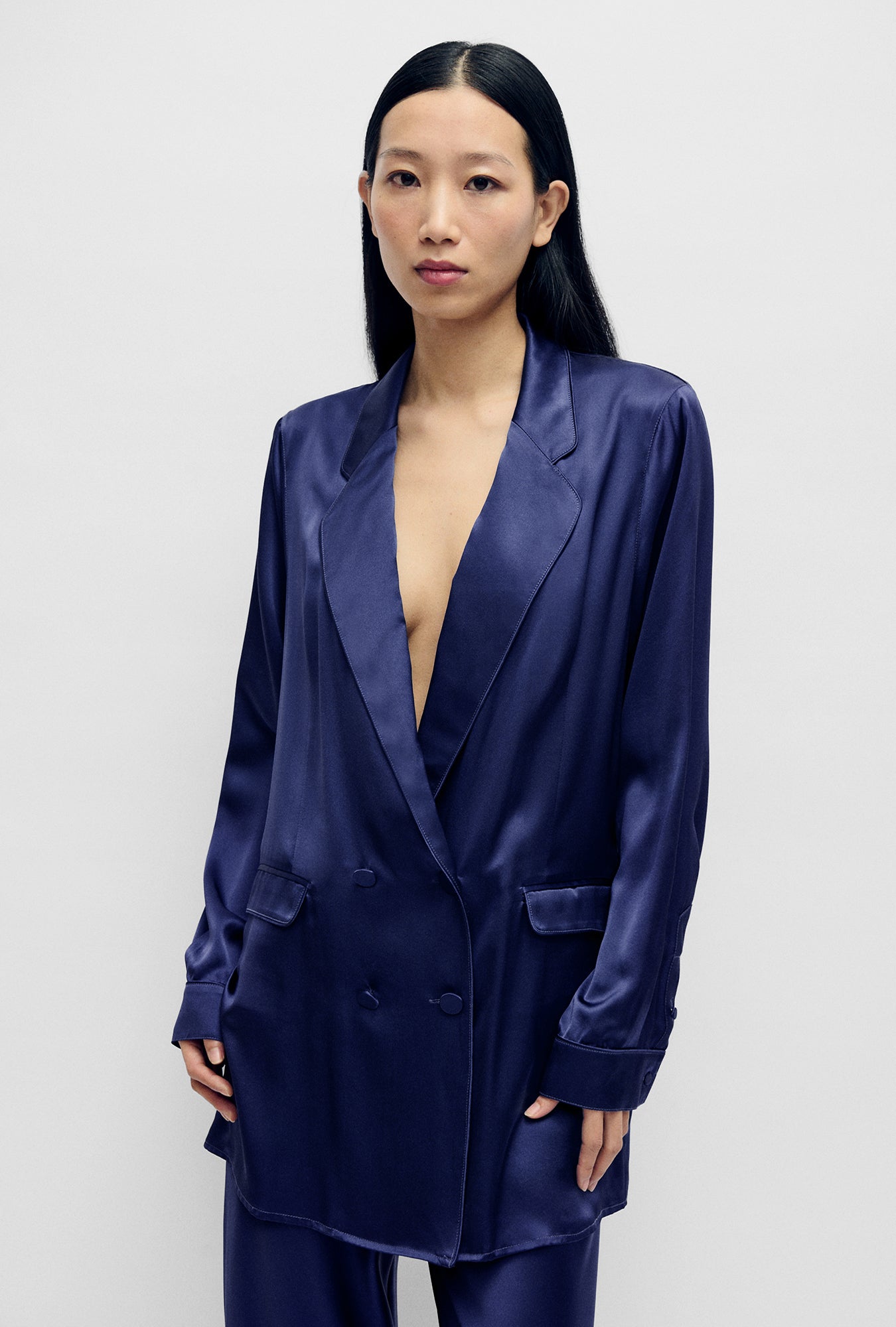 RELAXED BLAZER PURPLE RAIN