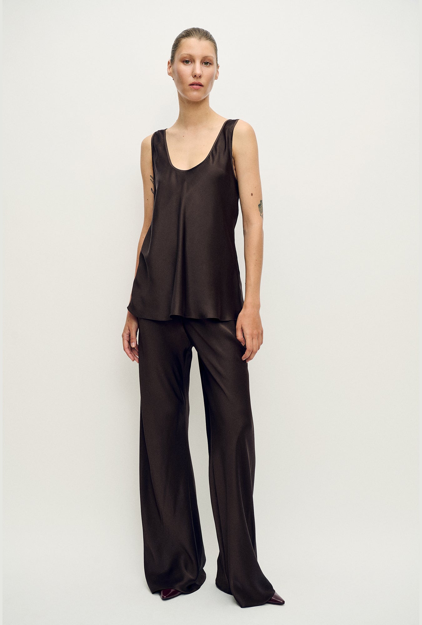Bias Cut Pants Mantis