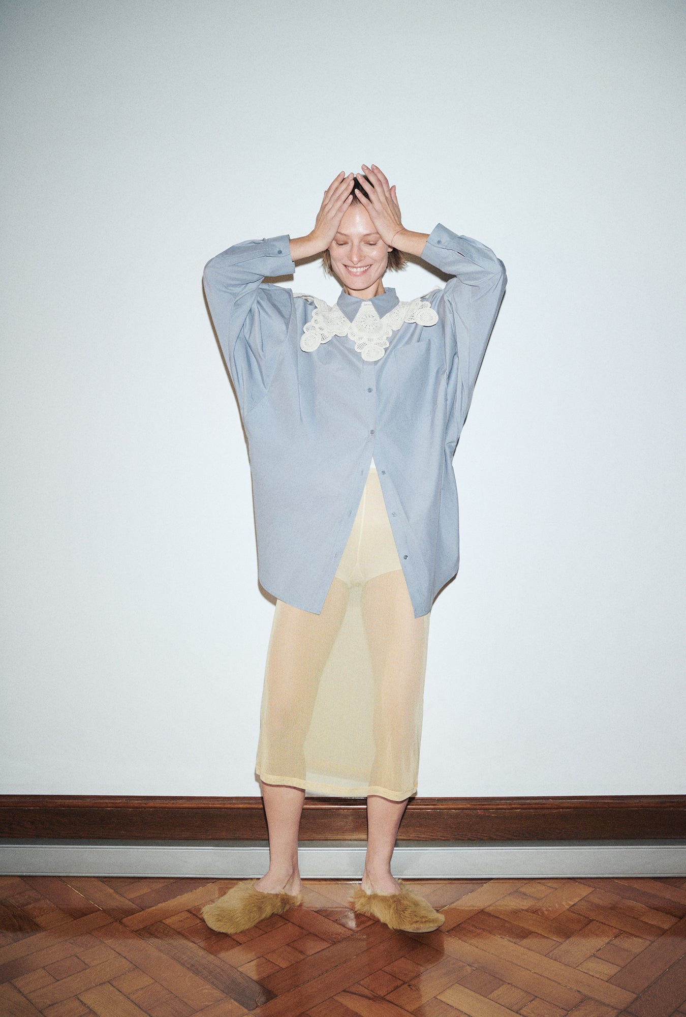 Mesh Skirt Shell