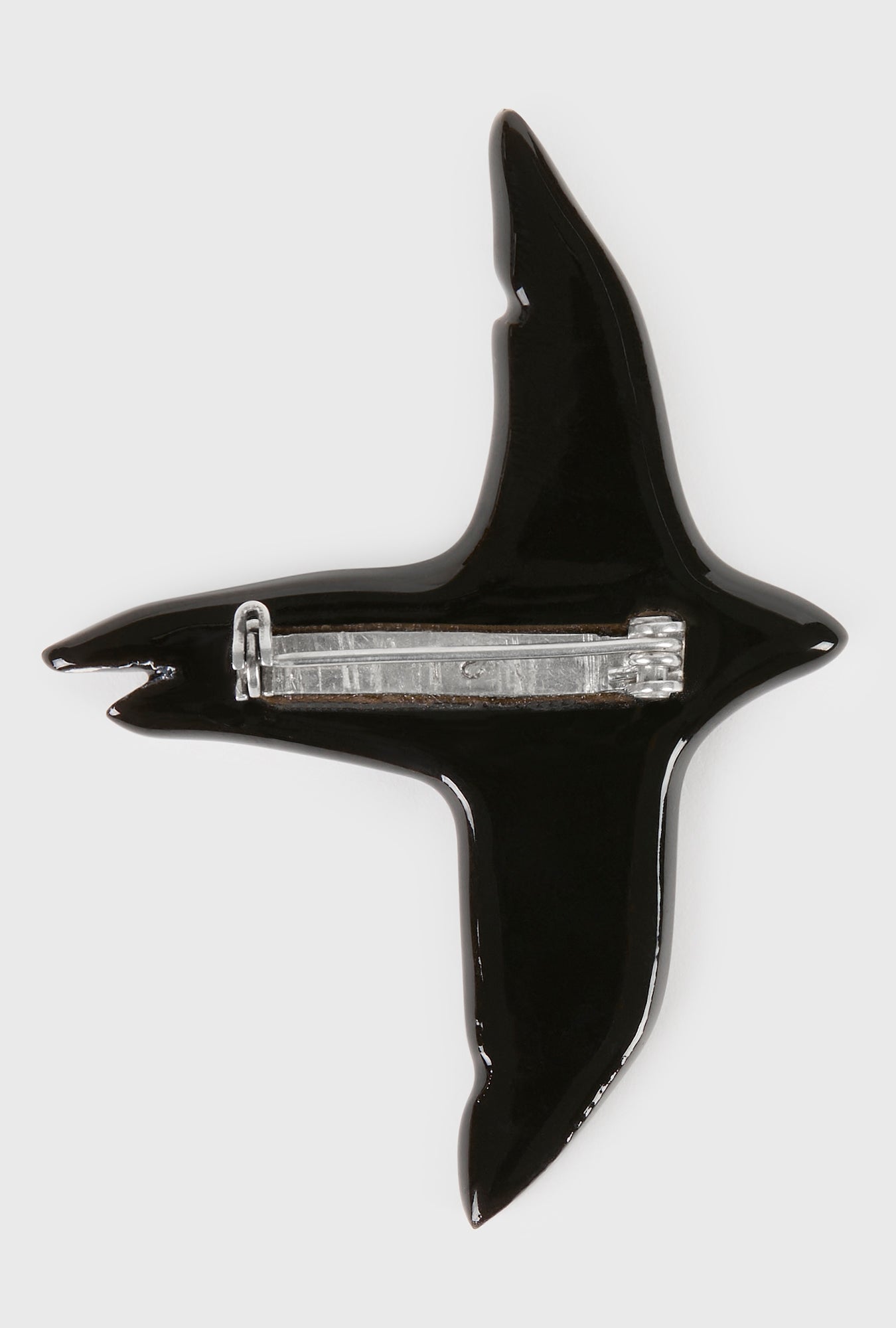 Raven Brooch Black