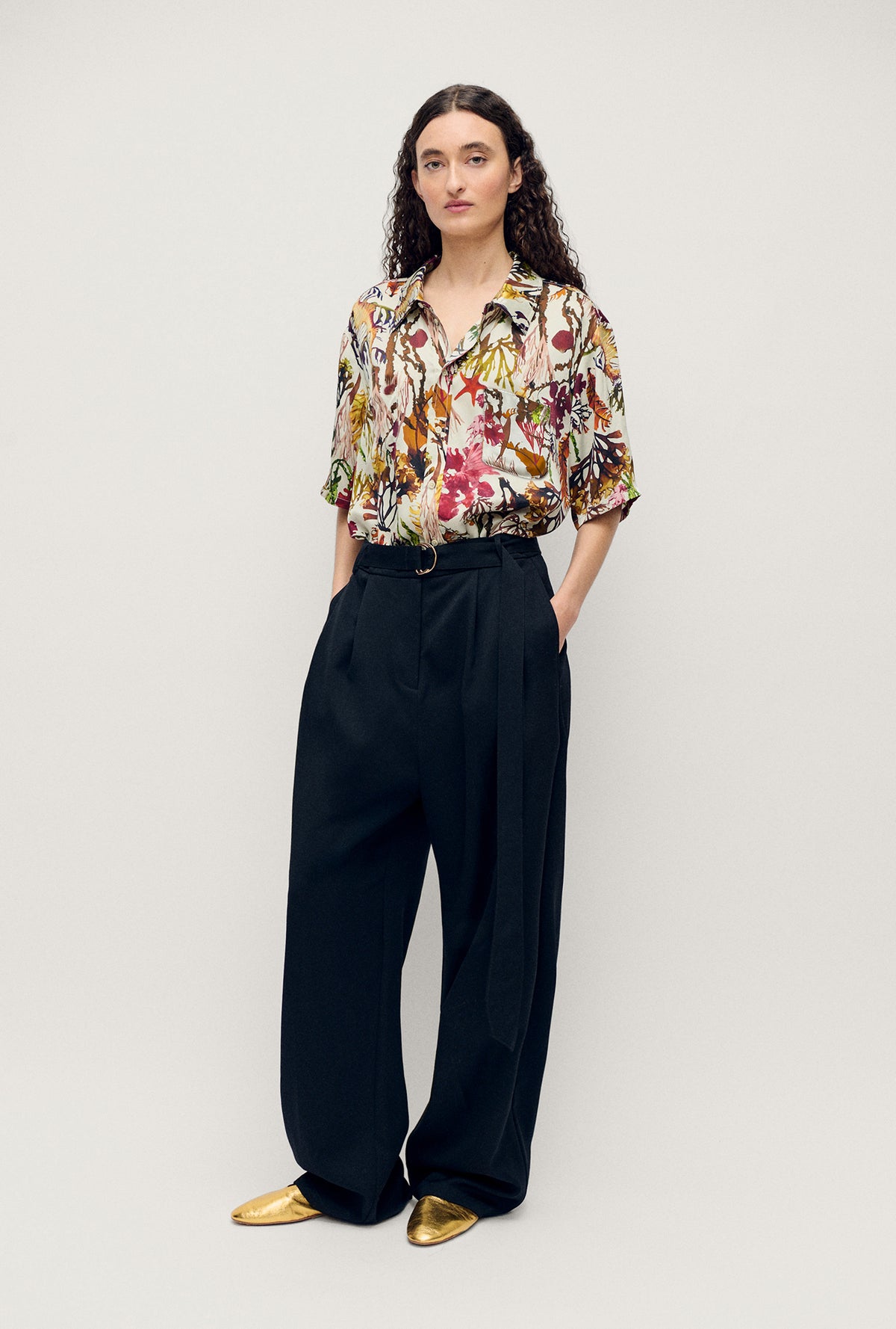 Short Sleeve Boyfriend Shirt Planktonic