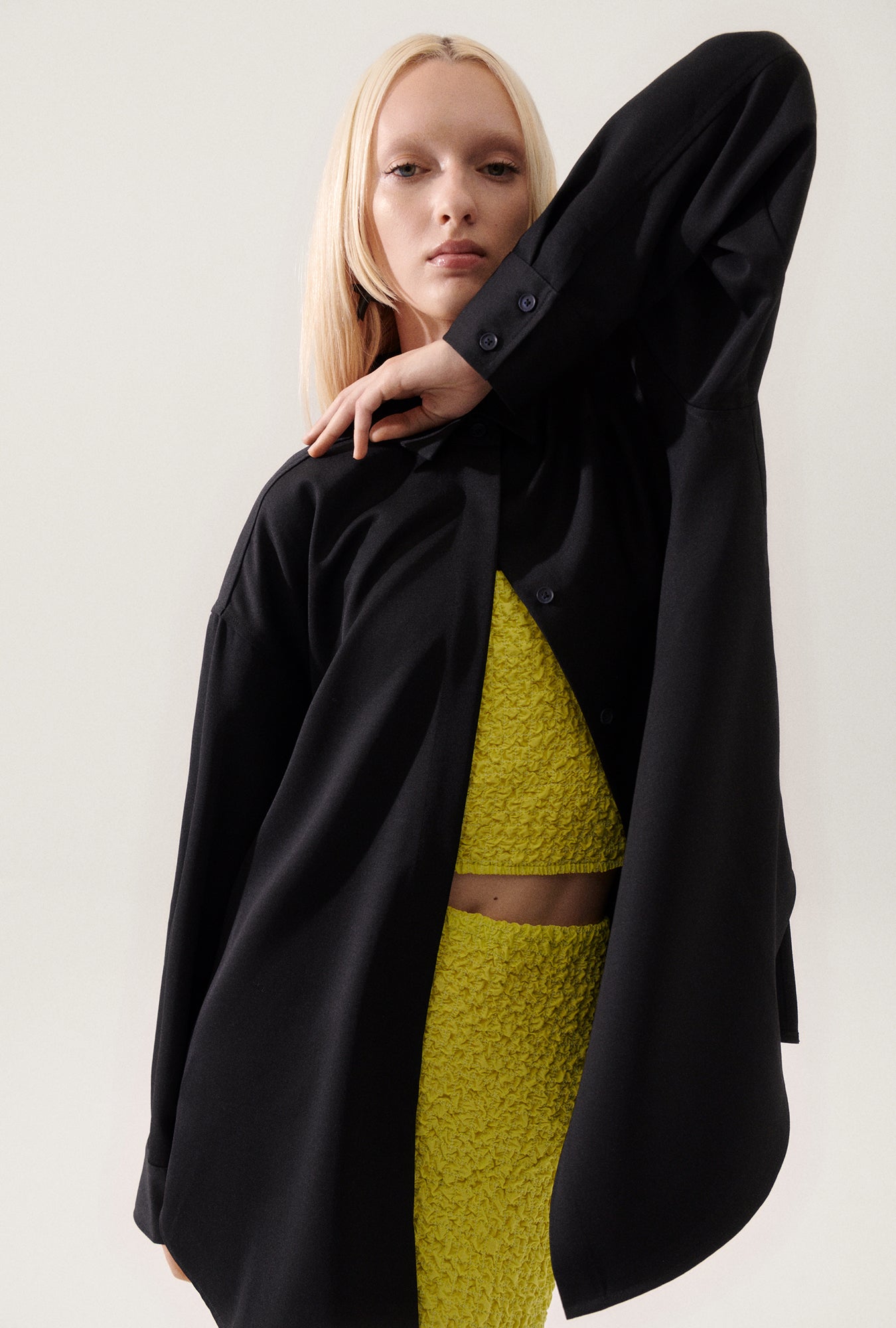 Wool Overshirt Black