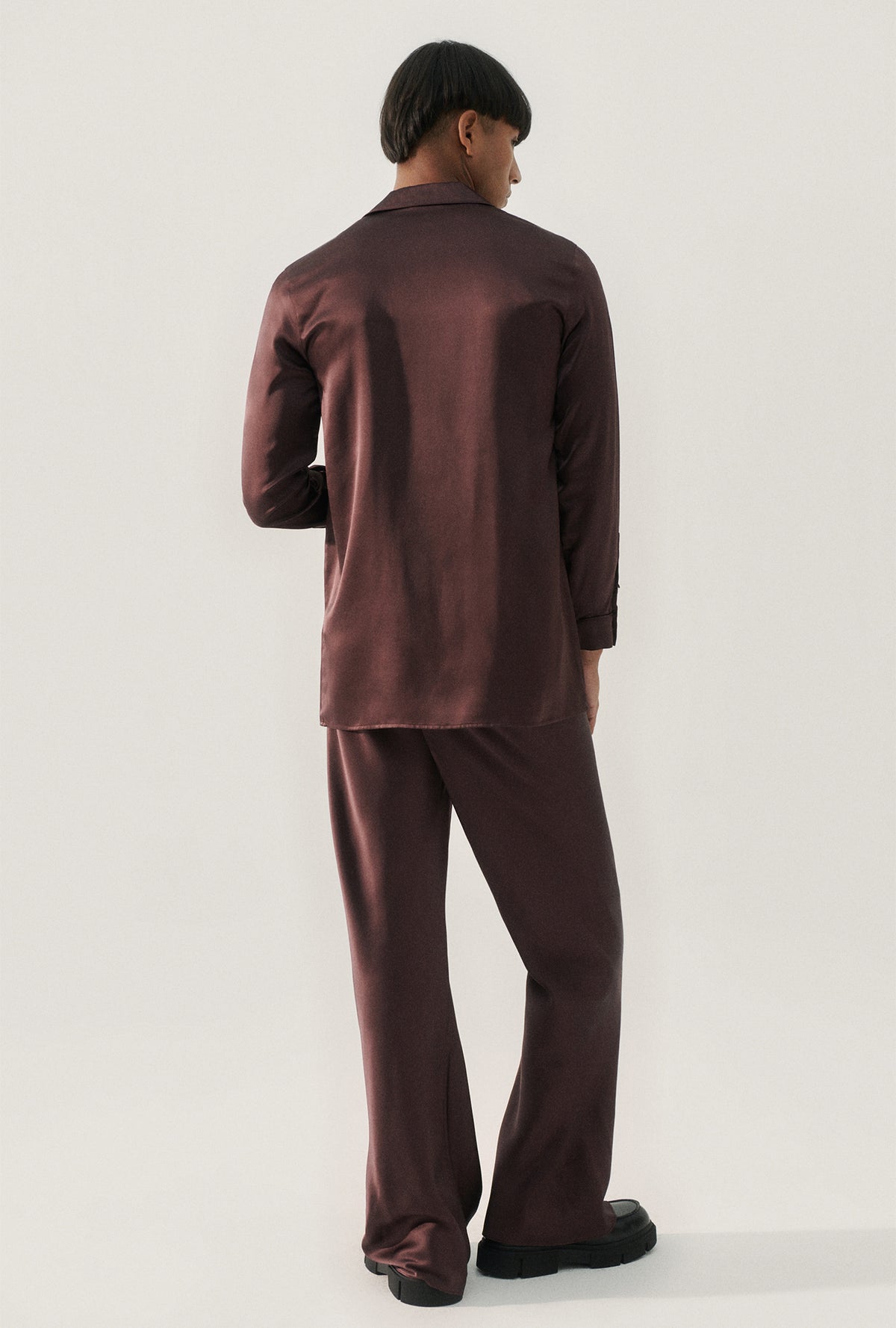 Silk Relaxed Blazer Cacao