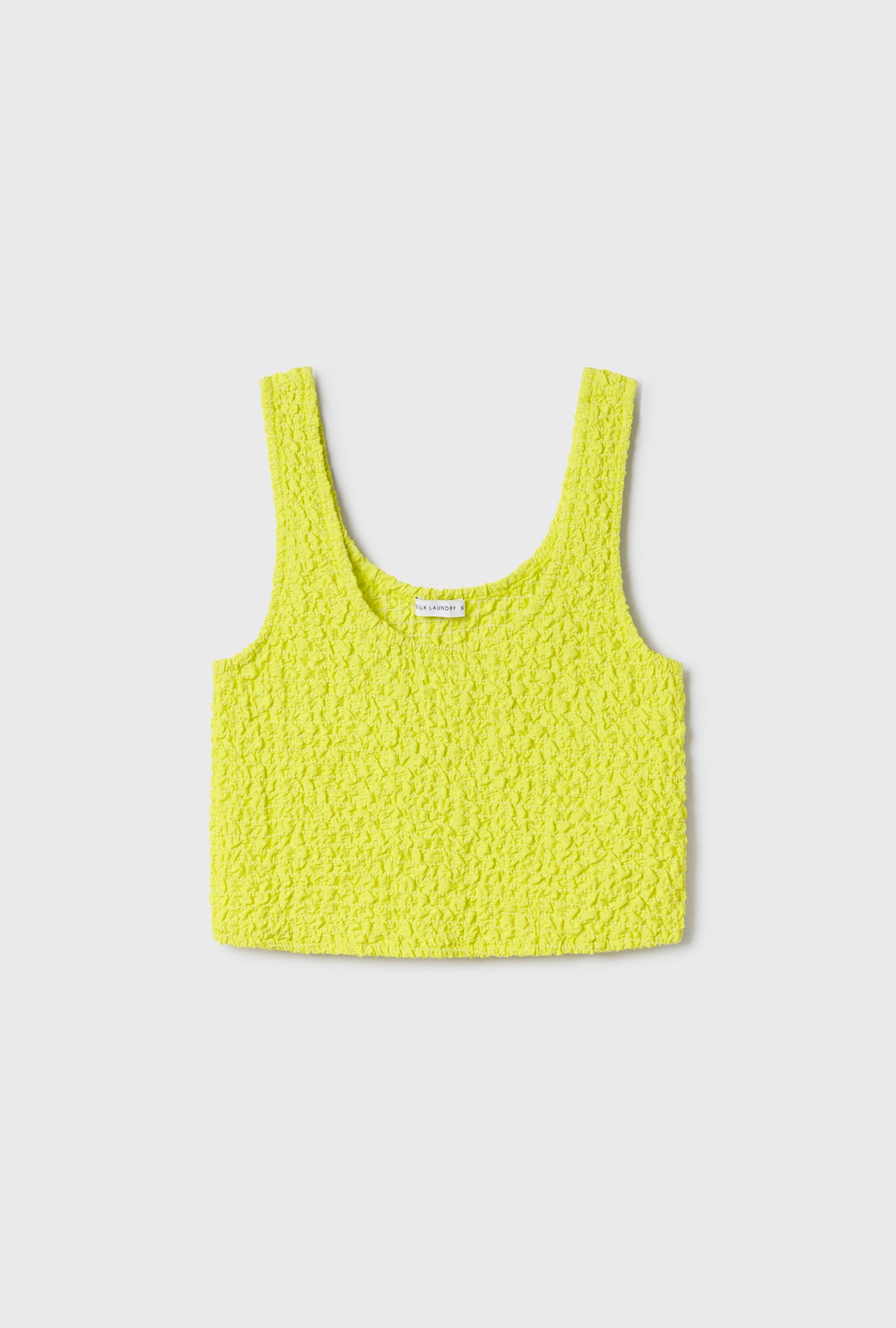 Popcorn Cropped Cami Absinthe