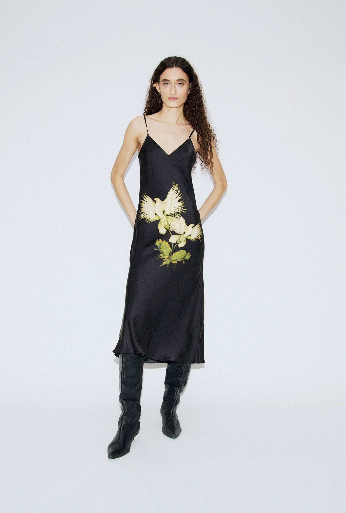 90S Slip Dress Egret