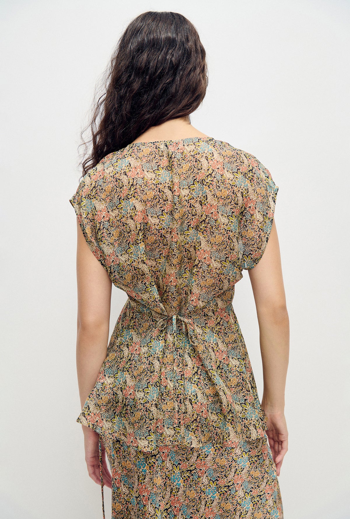Chiffon V-Neck Top Sugar Floral