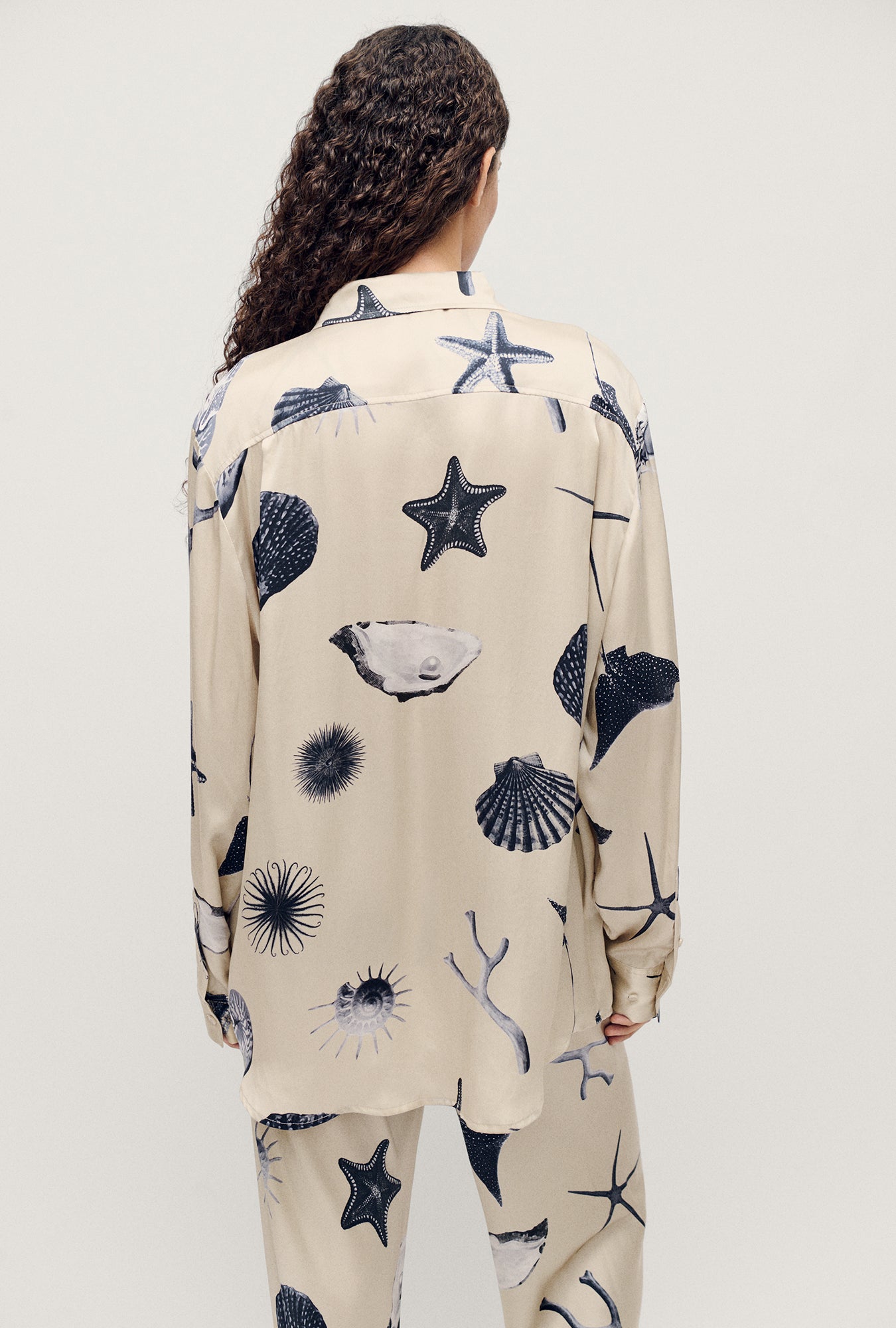 Boyfriend Shirt Seashells