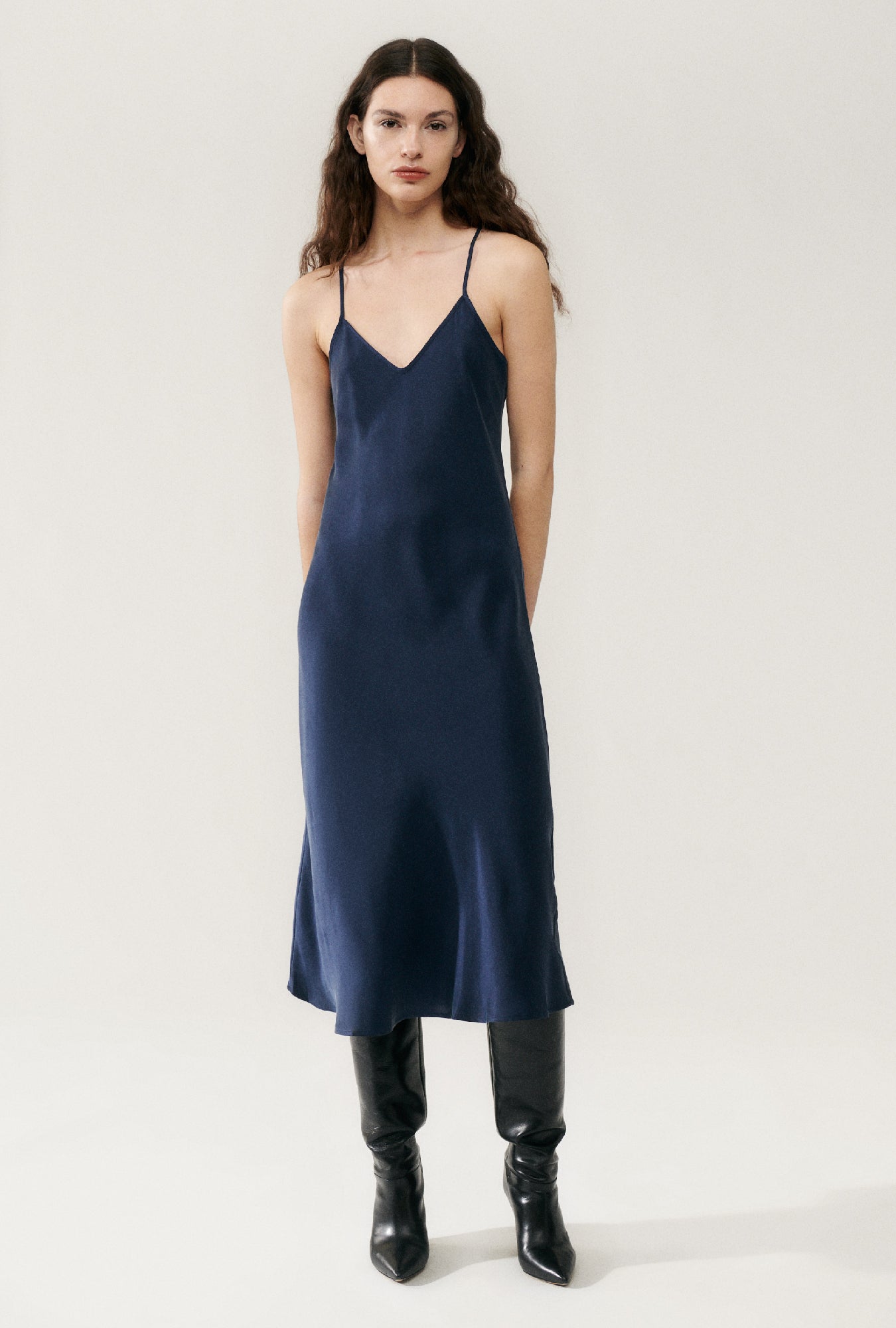90s Slip Dress Midnight