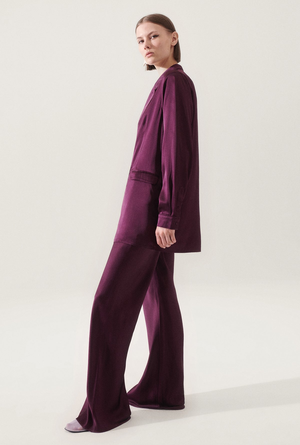 Relaxed Blazer Blood Plum