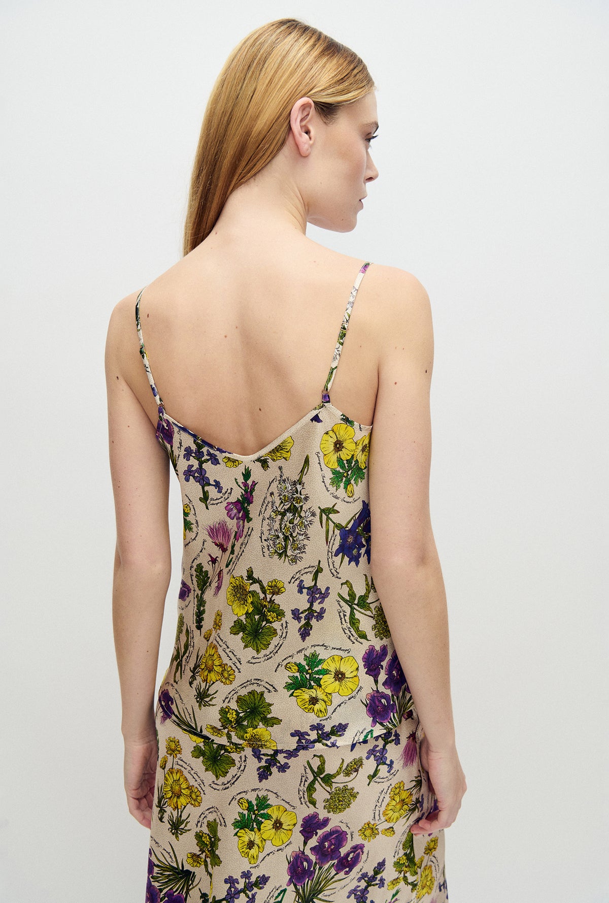Bias Cut Cami Endangered Flowers