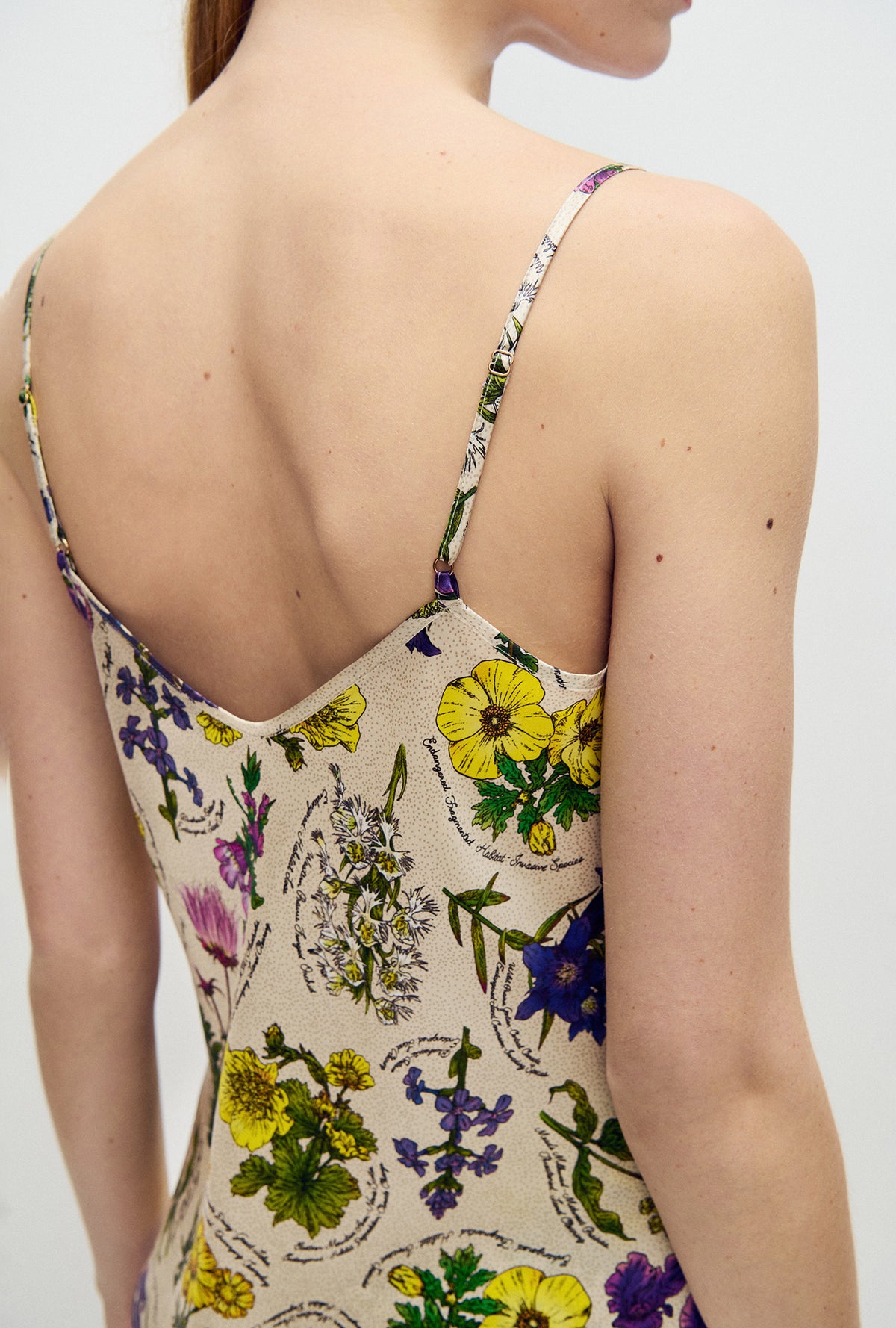 Bias Cut Cami Endangered Flowers