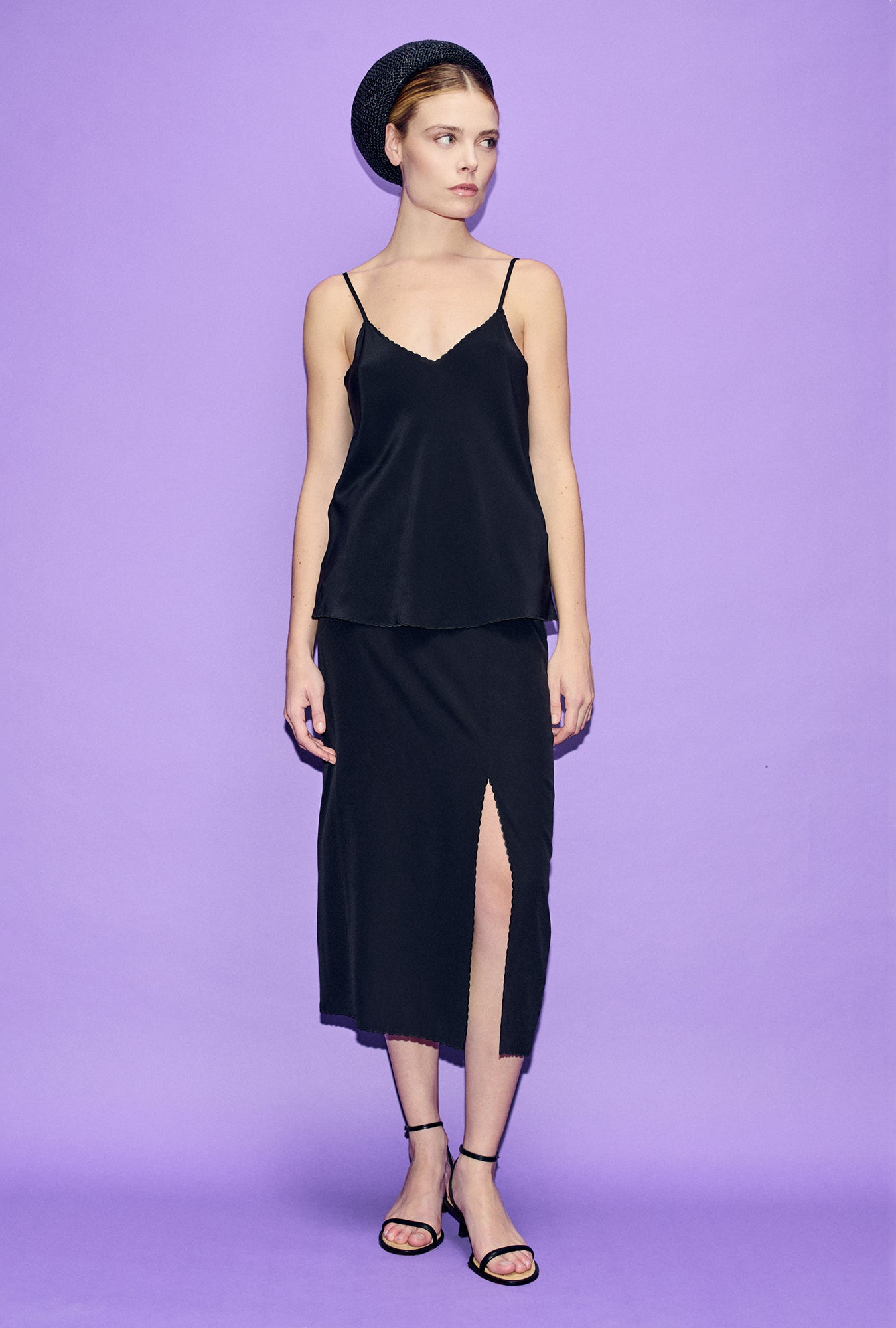 Scallop Skirt Black