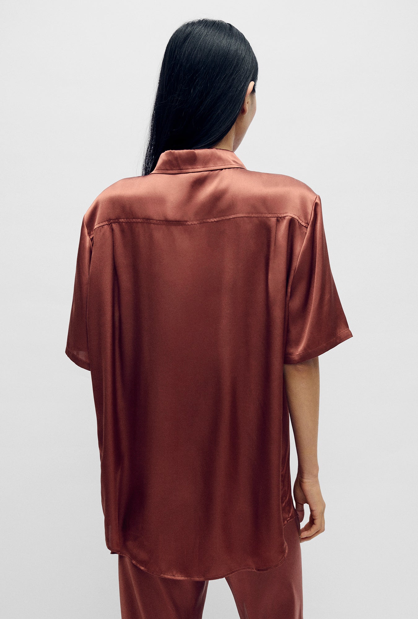 Short Sleeve Boyfriend Shirt Canyon