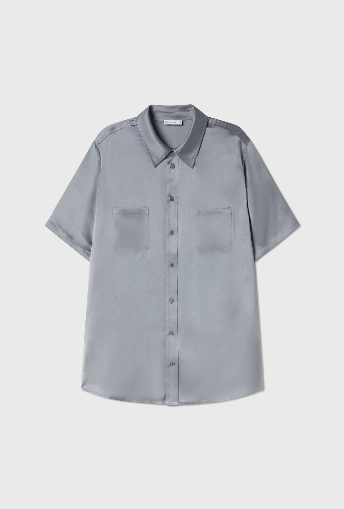 Short Sleeve Boyfriend Shirt Storm
