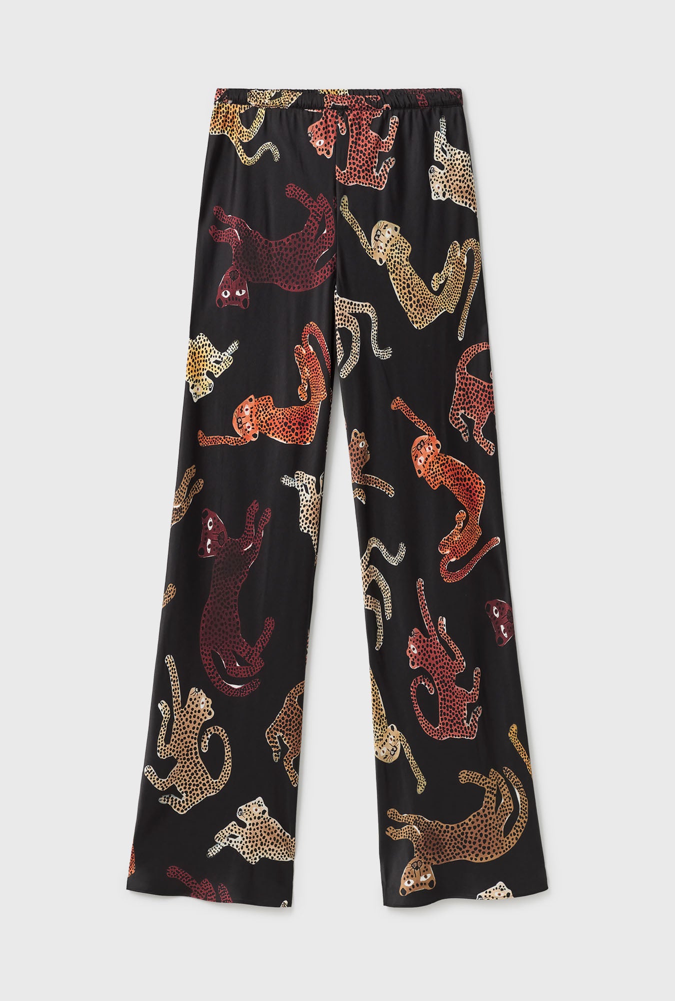 Bias Cut Pants Jaguars Black