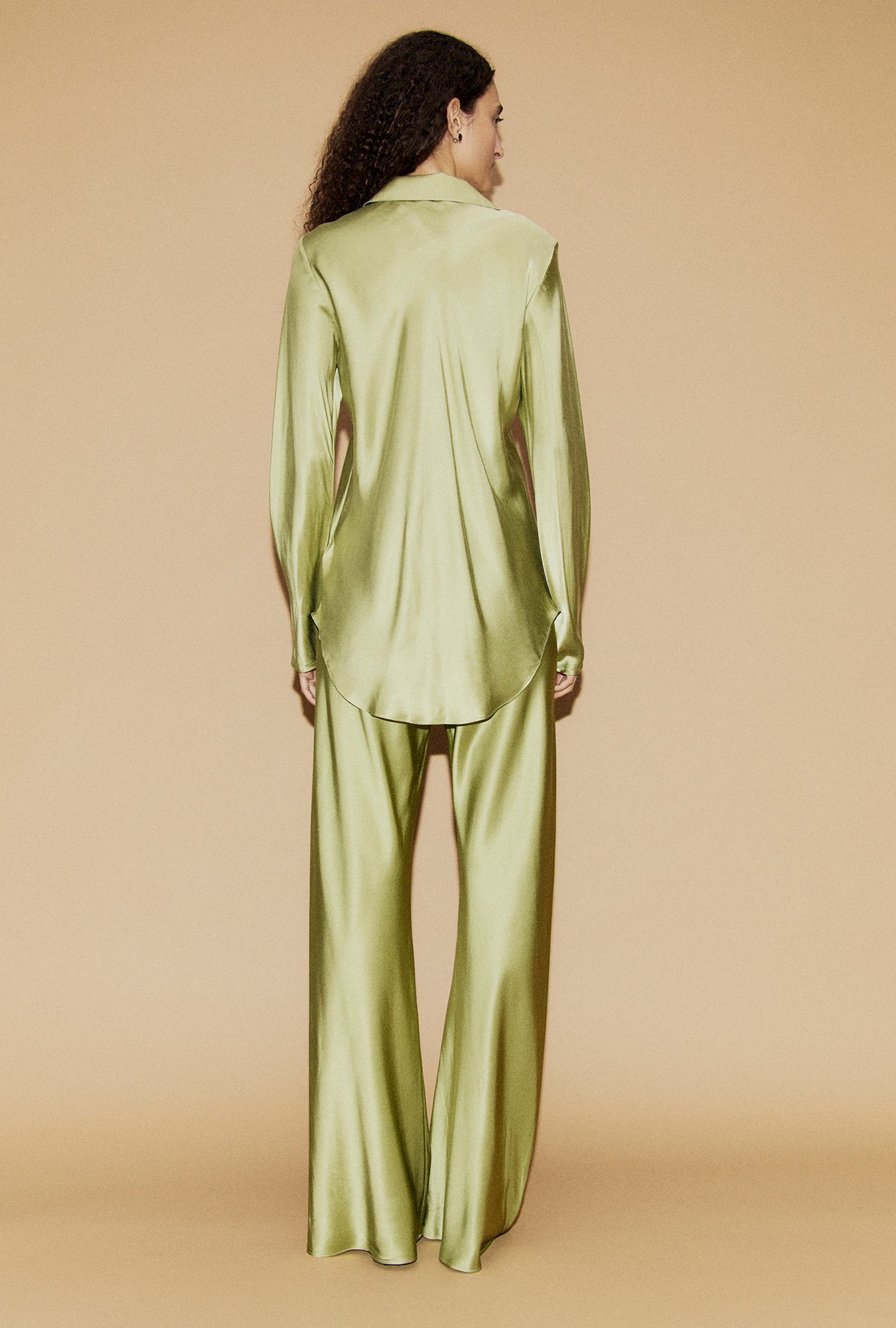 Bias Cut Shirt Sage