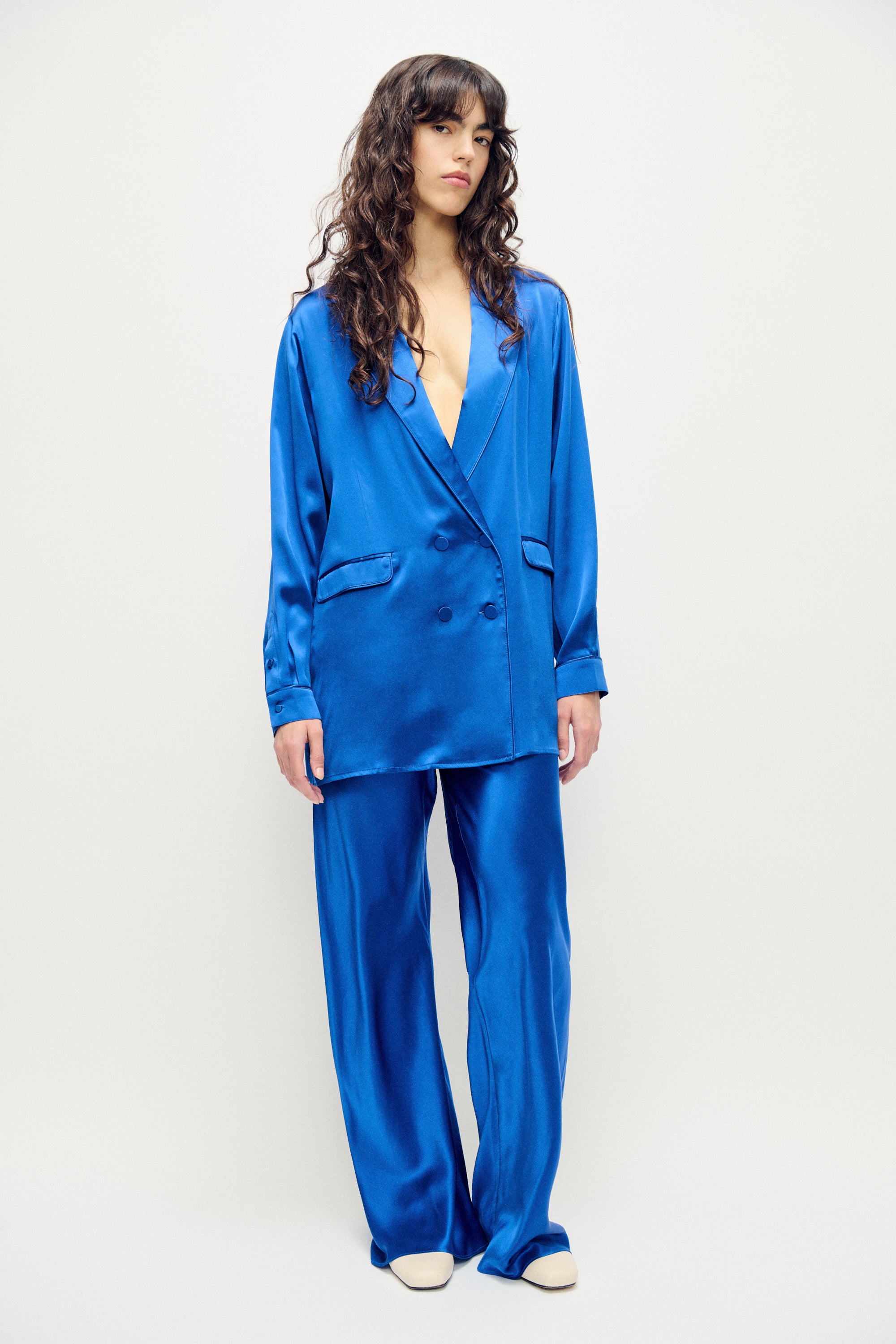 RELAXED BLAZER WEDGWOOD