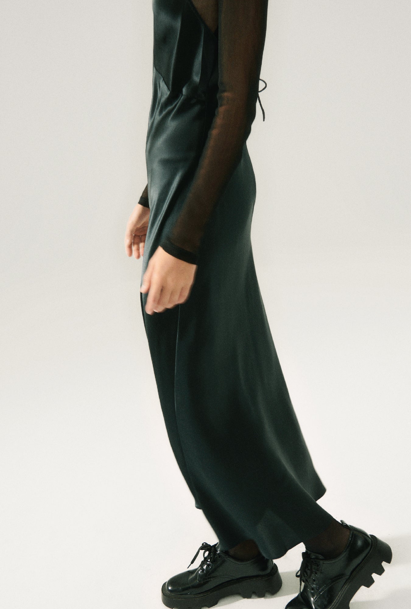 Deco Rouleau Dress Black