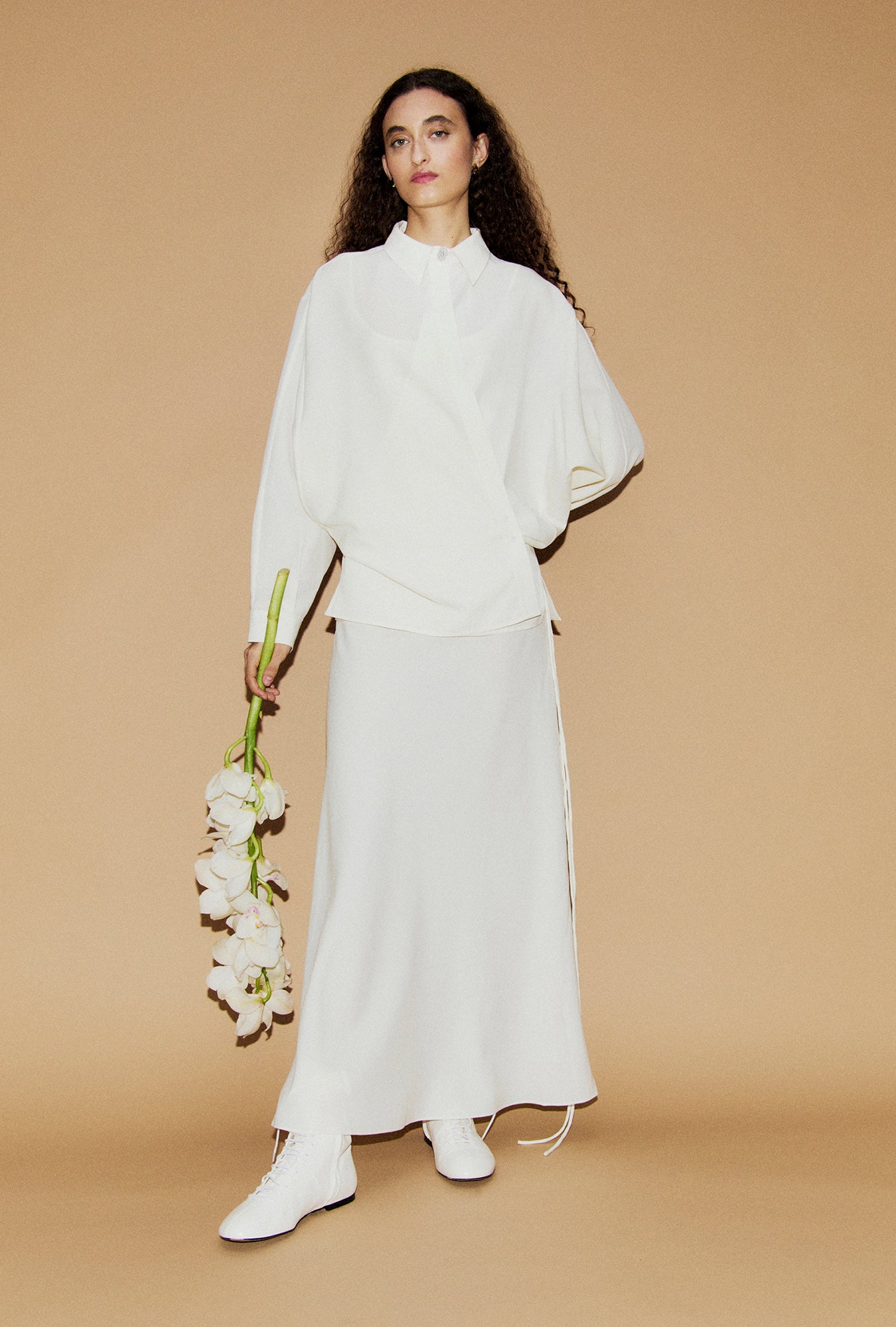 Wool Silk 1996 Dress Off-White