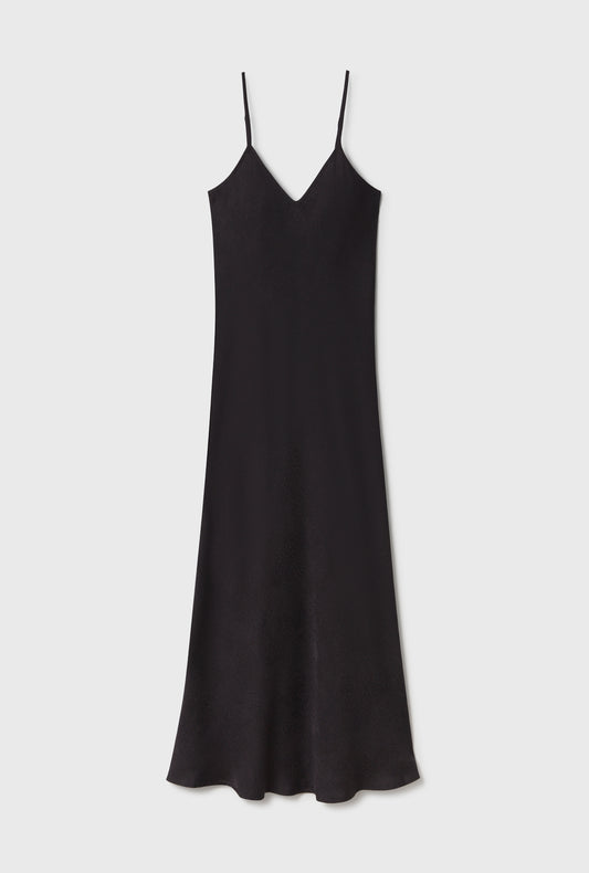 90S Slip Dress Black