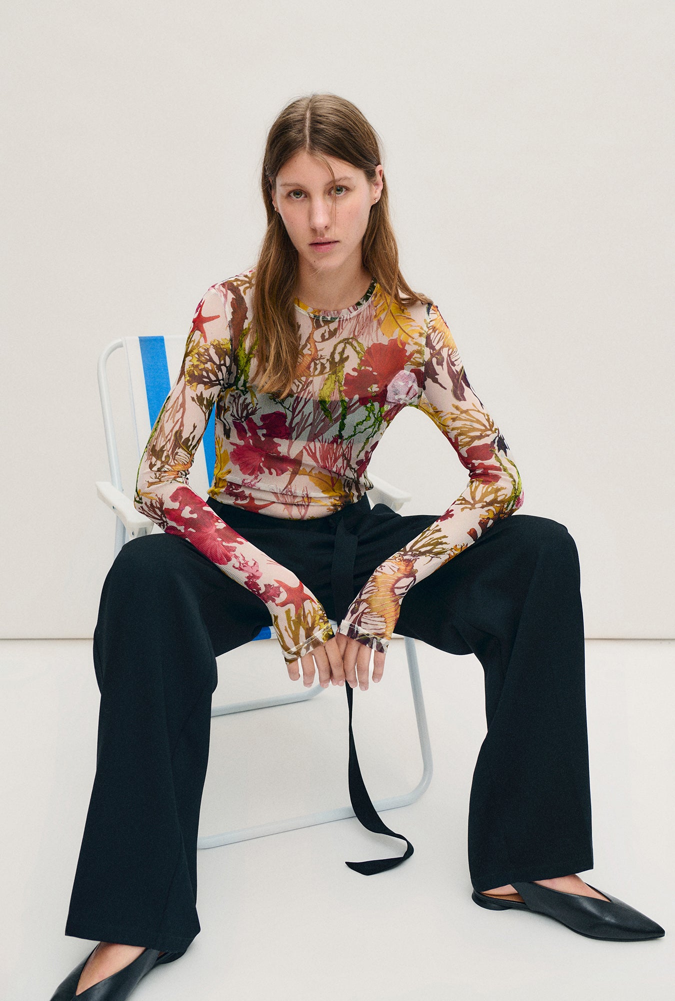 Mesh Long Sleeve Top Planktonic