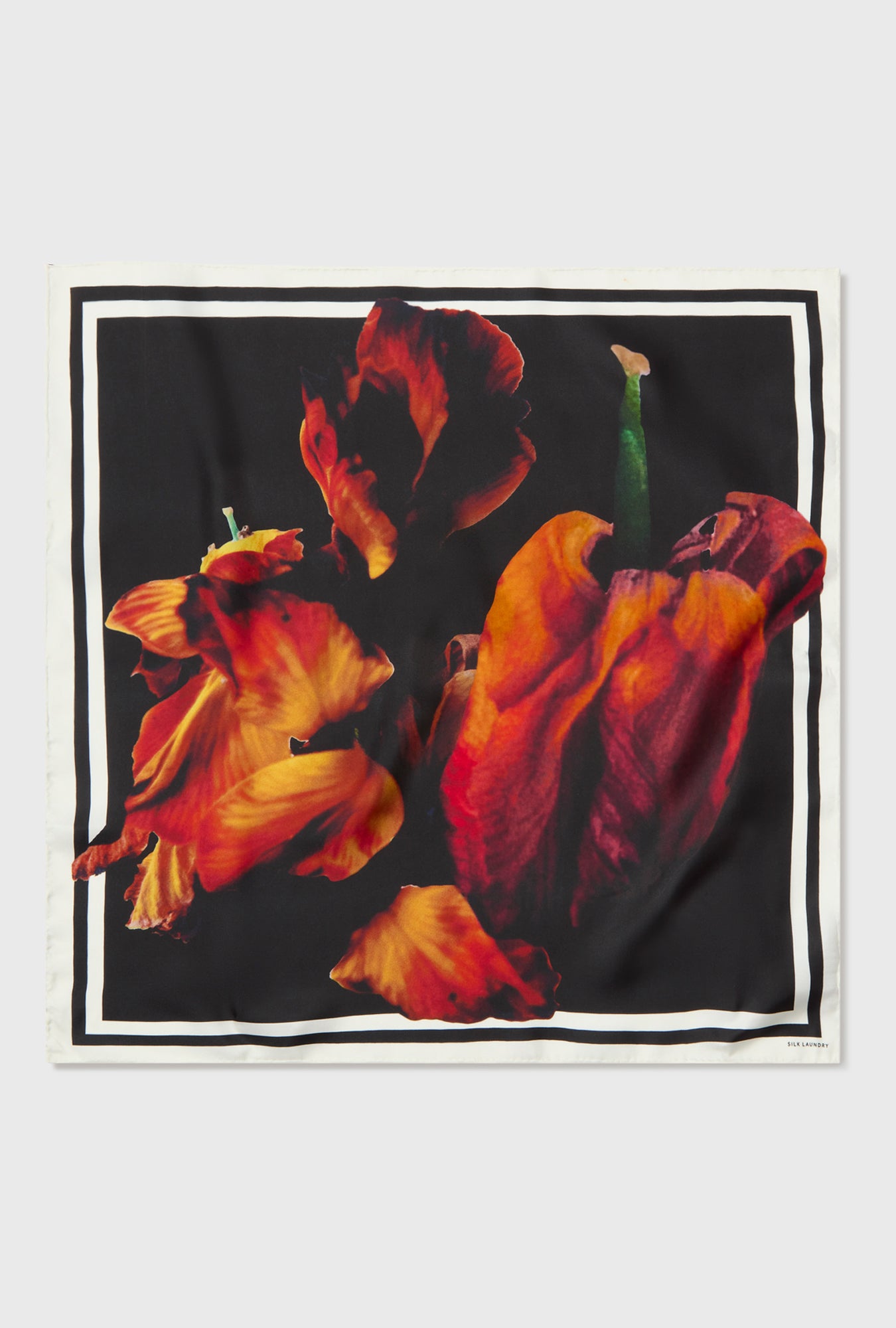 Twill Scarf Tulipa Black
