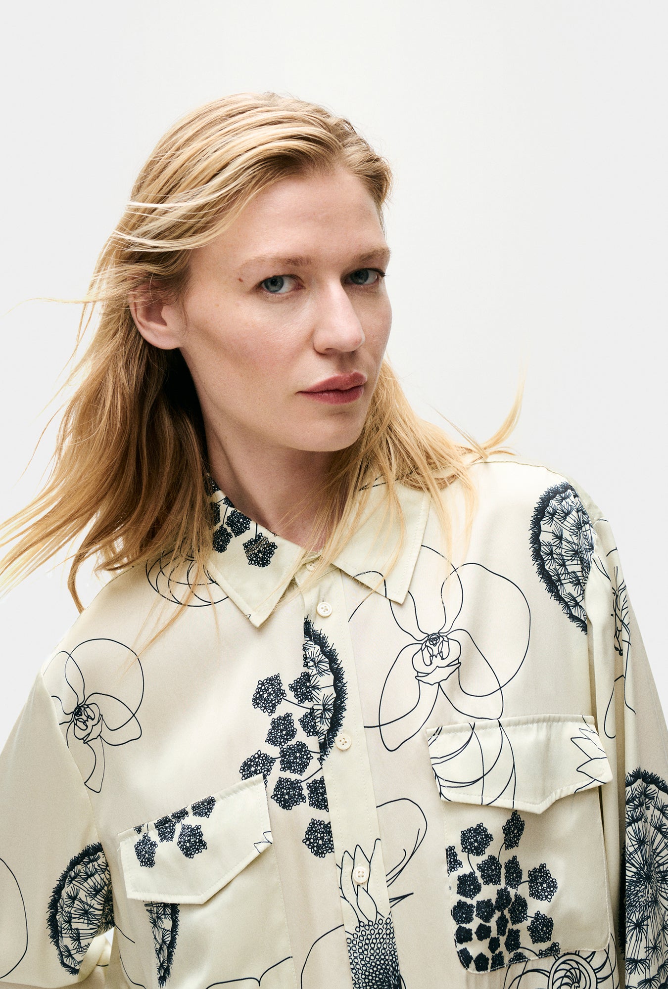 Boyfriend Shirt Fibonacci Off-White