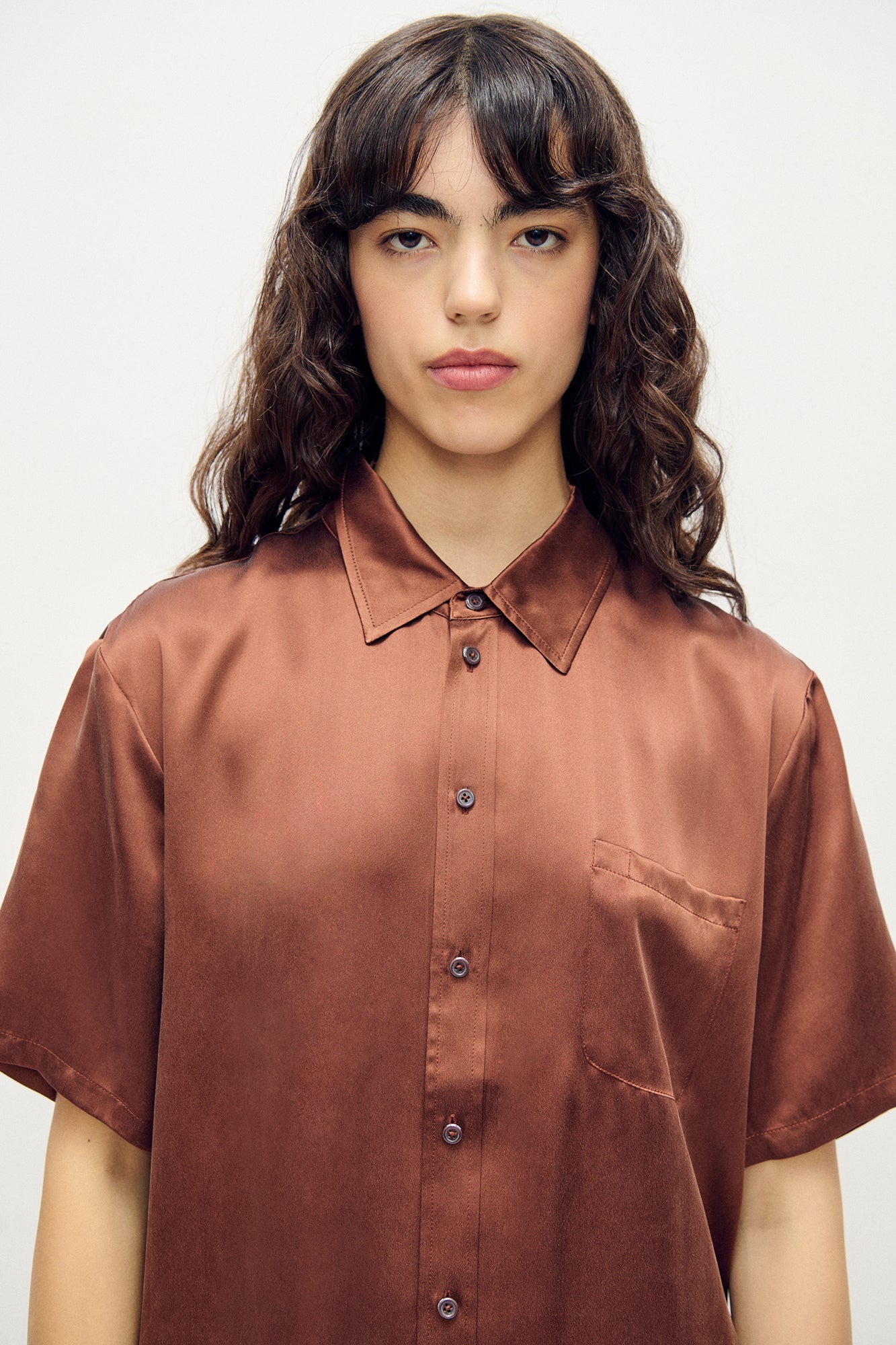 Short Sleeve Boyfriend Shirt Root