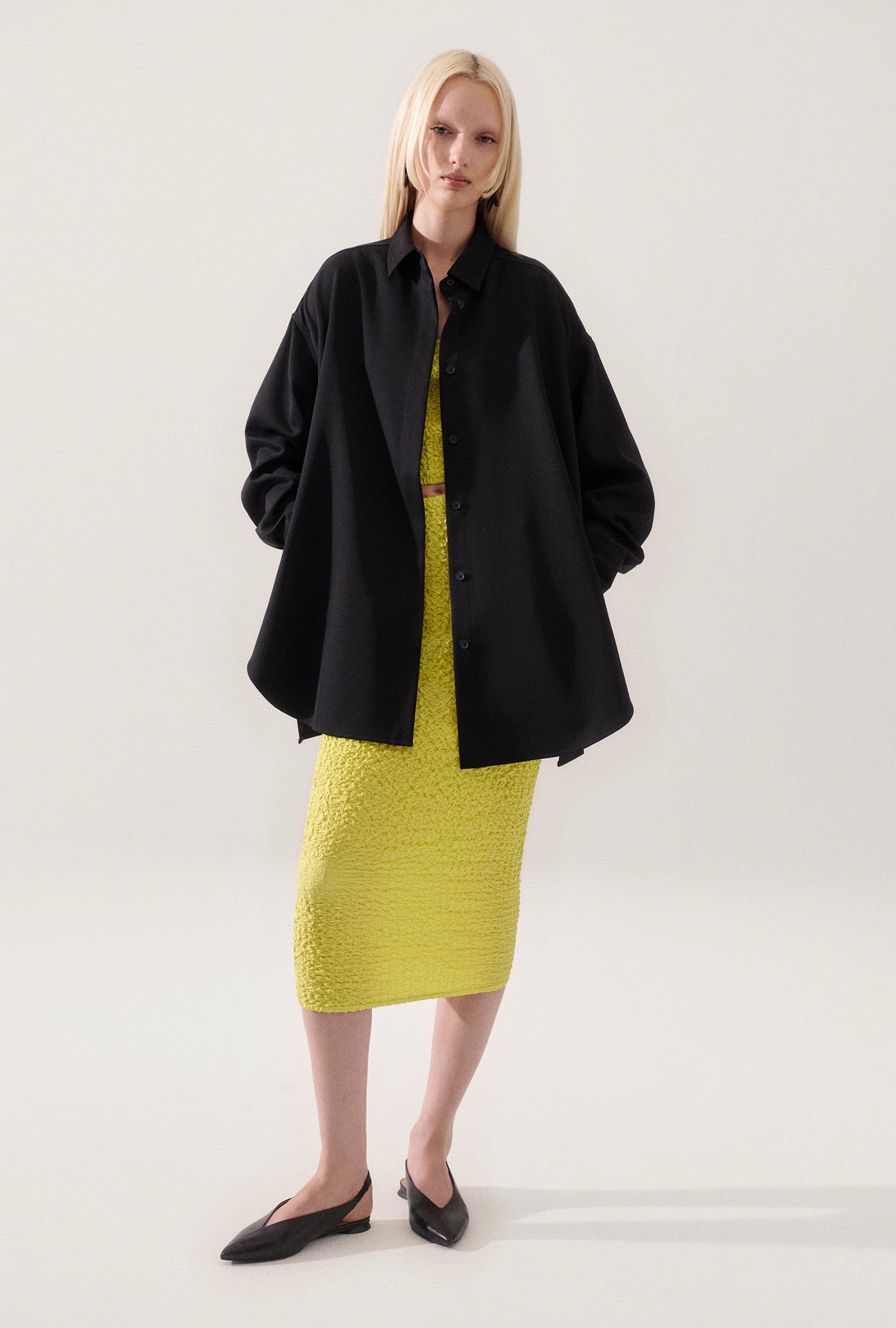 Wool Overshirt Black