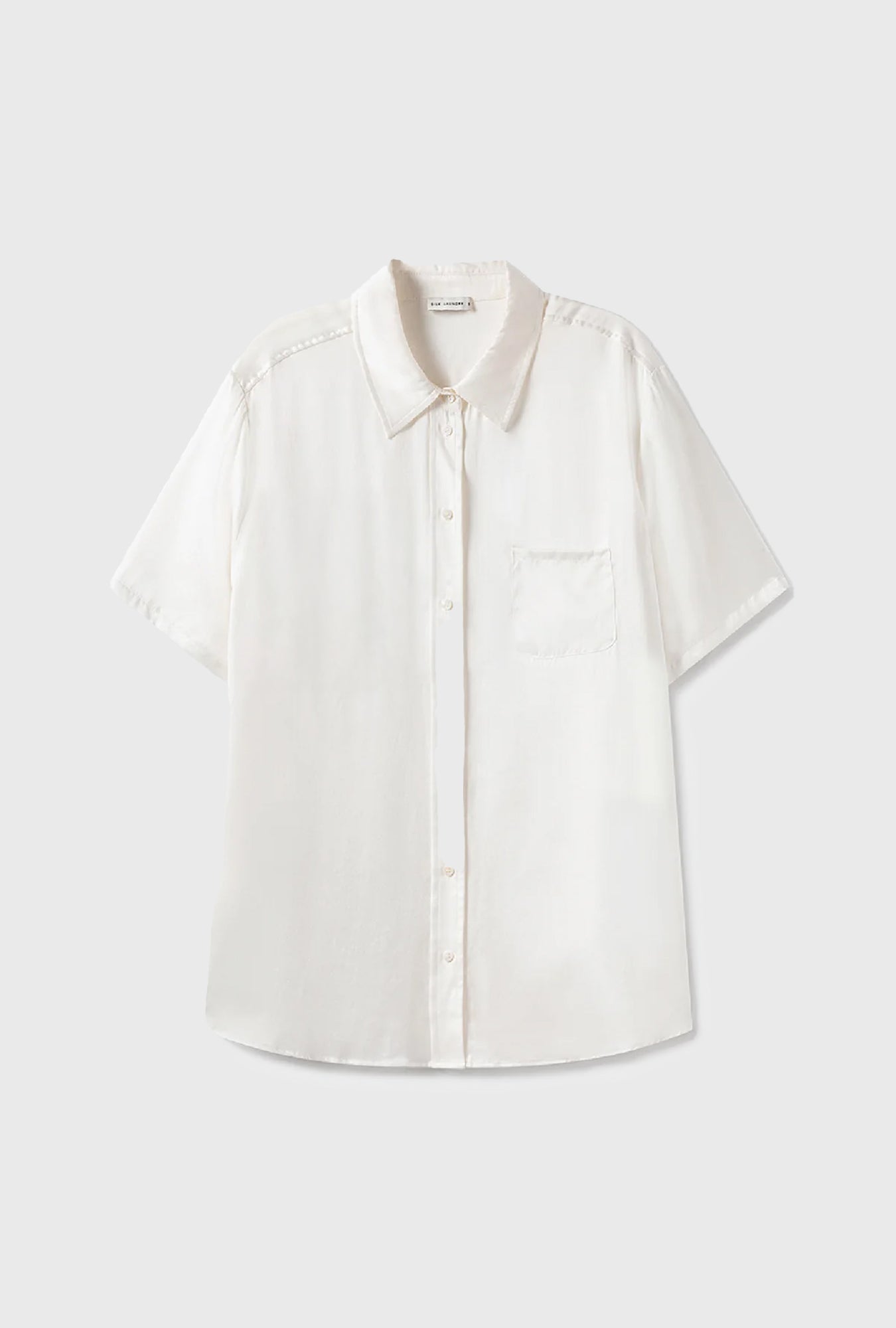 Short Sleeve Boyfriend Shirt White