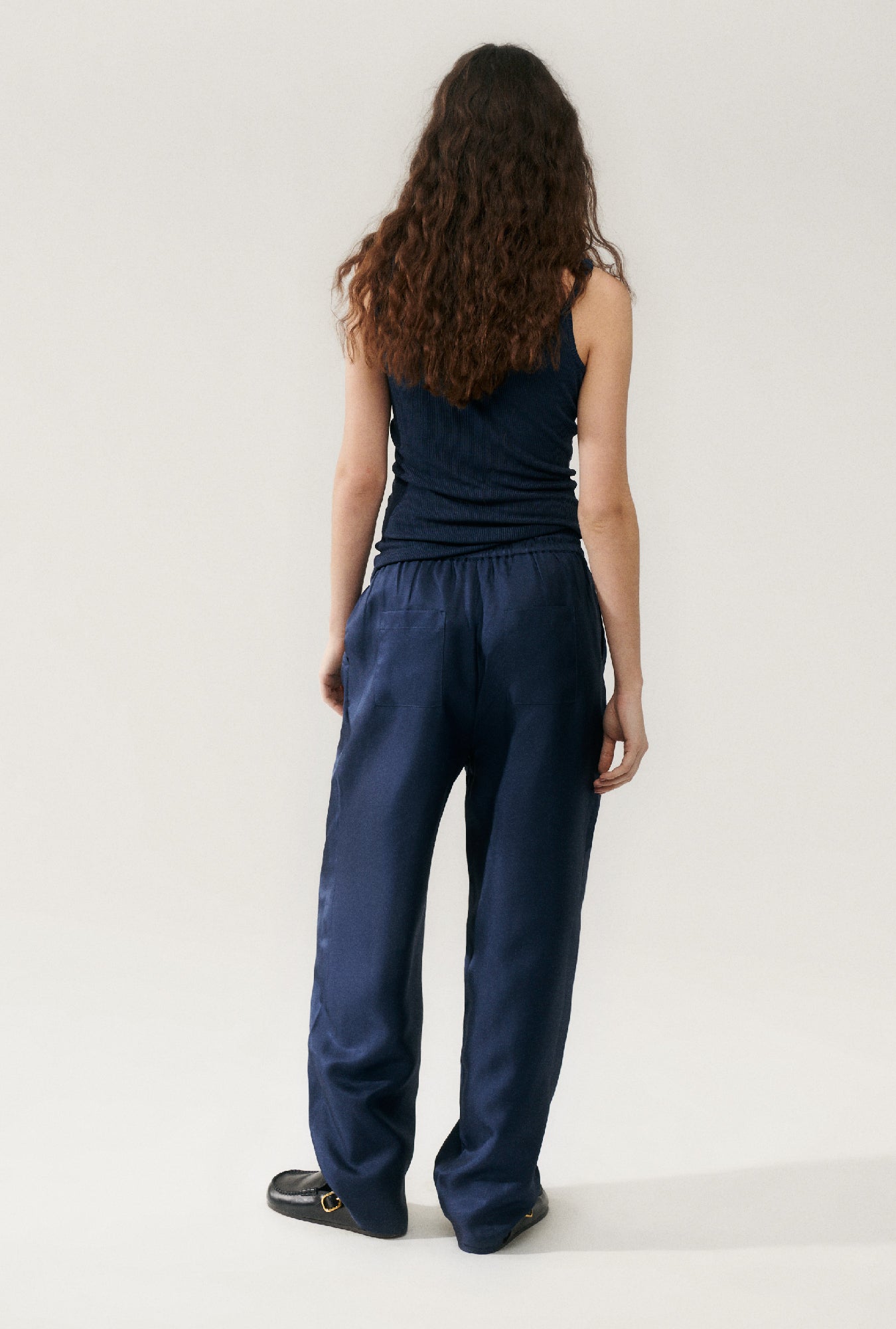 Twill Slouch Pants Midnight
