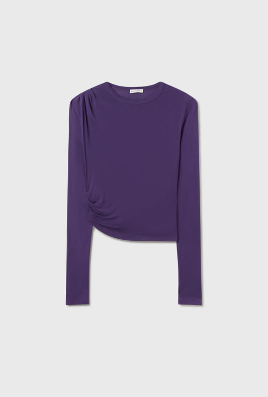 Jersey Modal Drape Top Nightshade