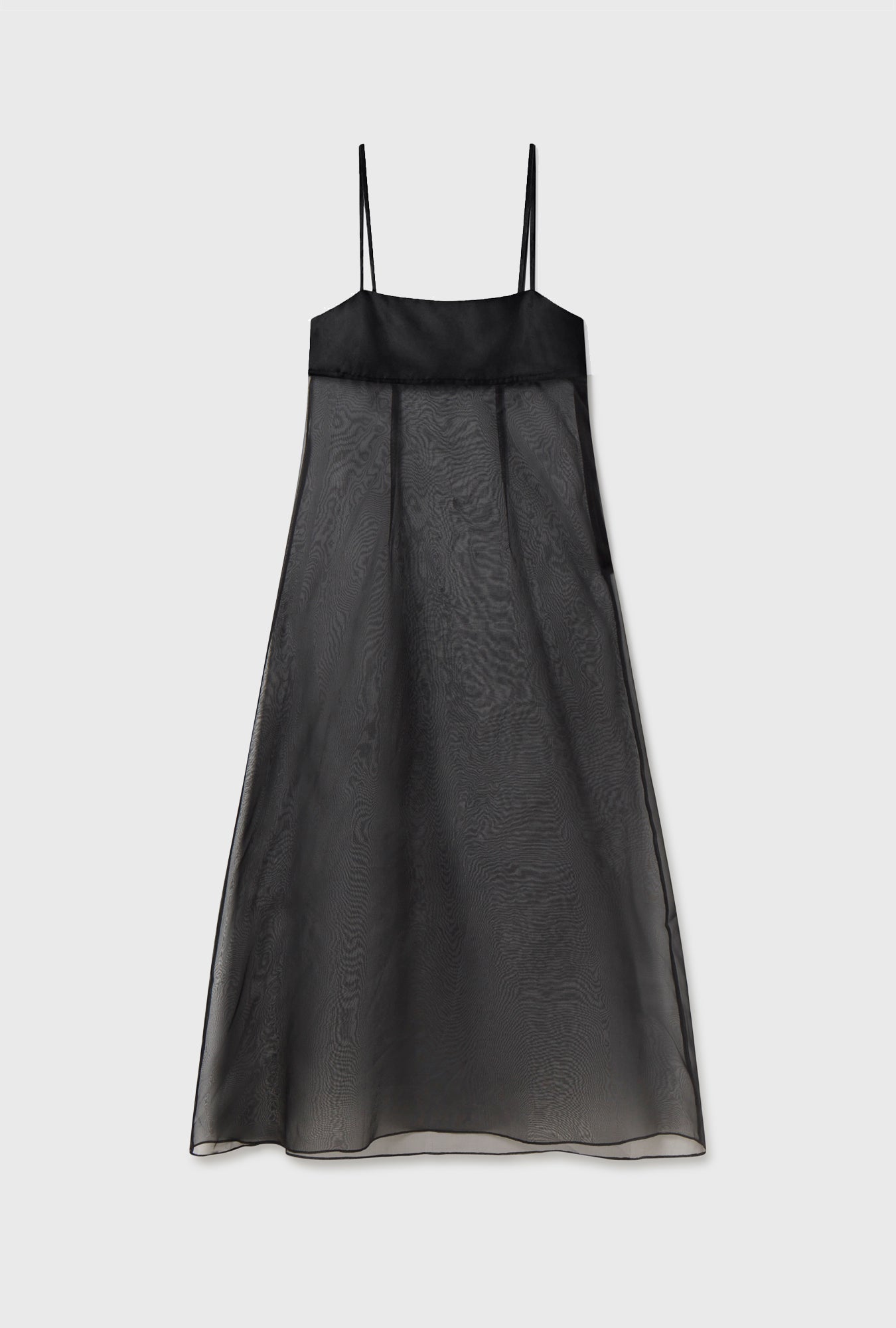 Organza A-Line Dress Black