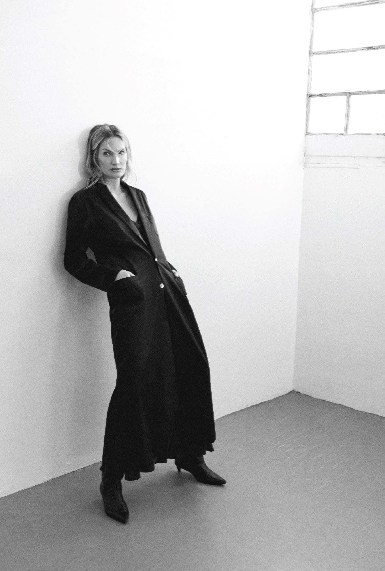 Weatherproof Long Blazer Black