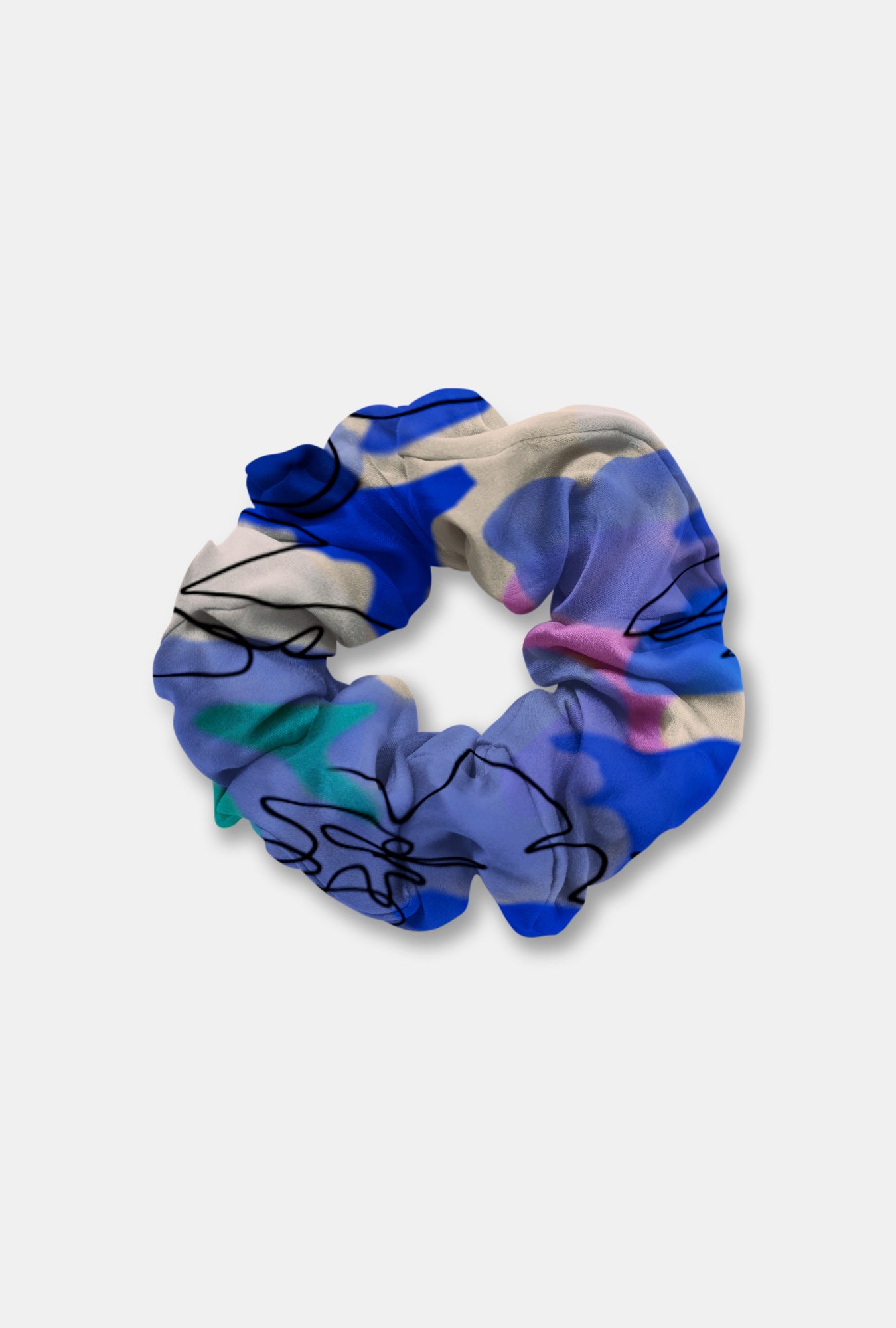 Secret Scrunchie Cornflower Floral