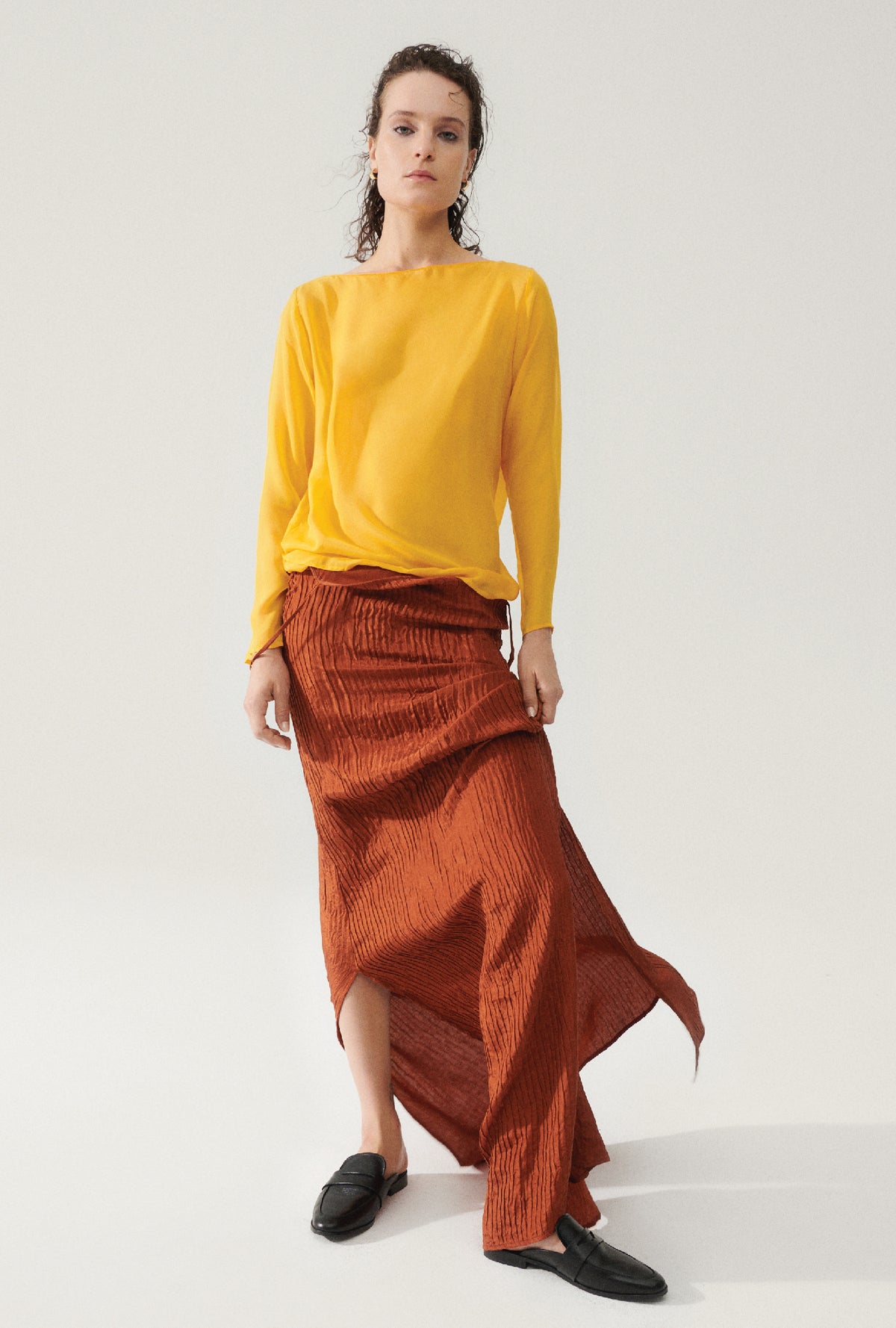 Chiffon Audrey Top Goldfinch