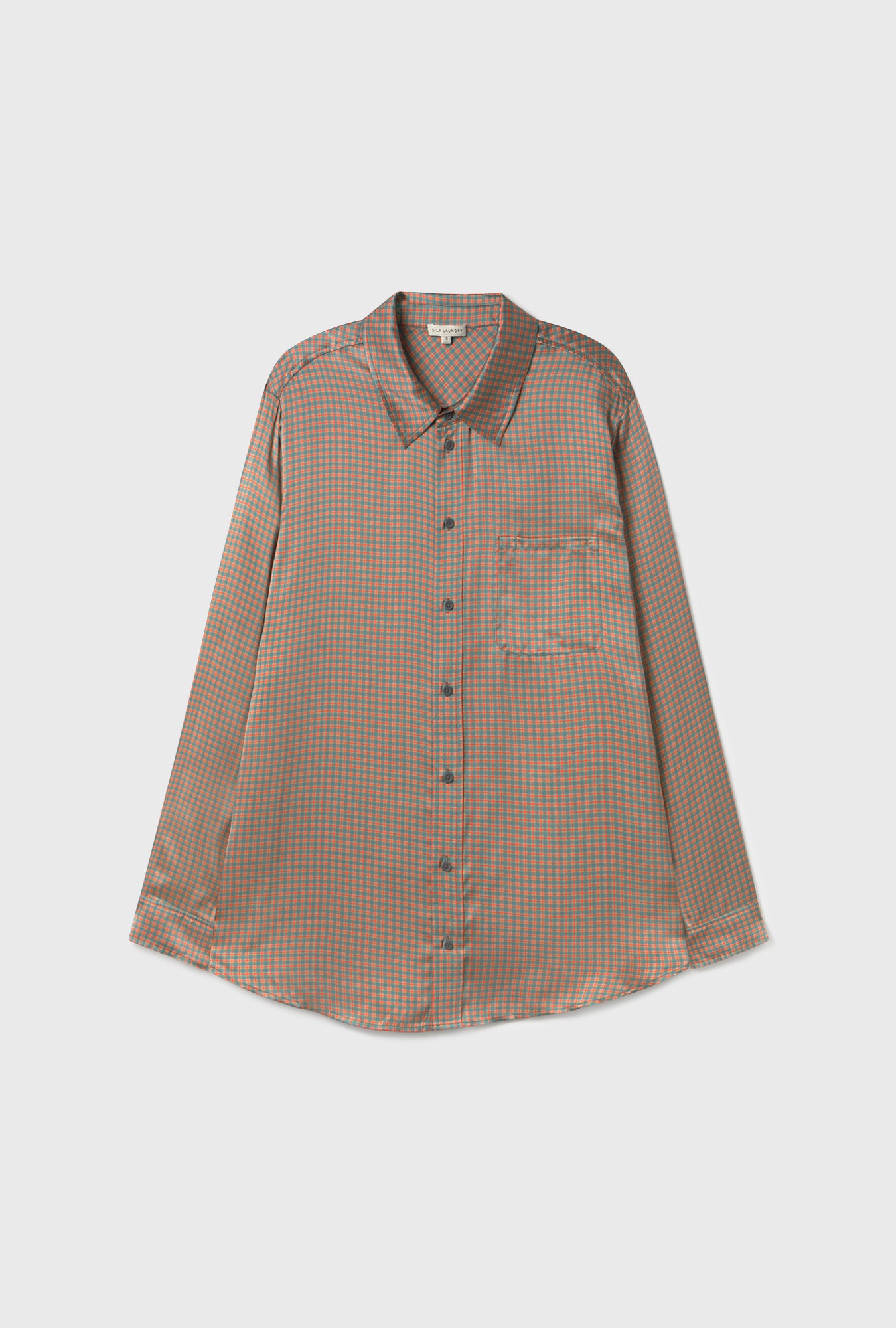 Boyfriend Shirt Micro Plaid