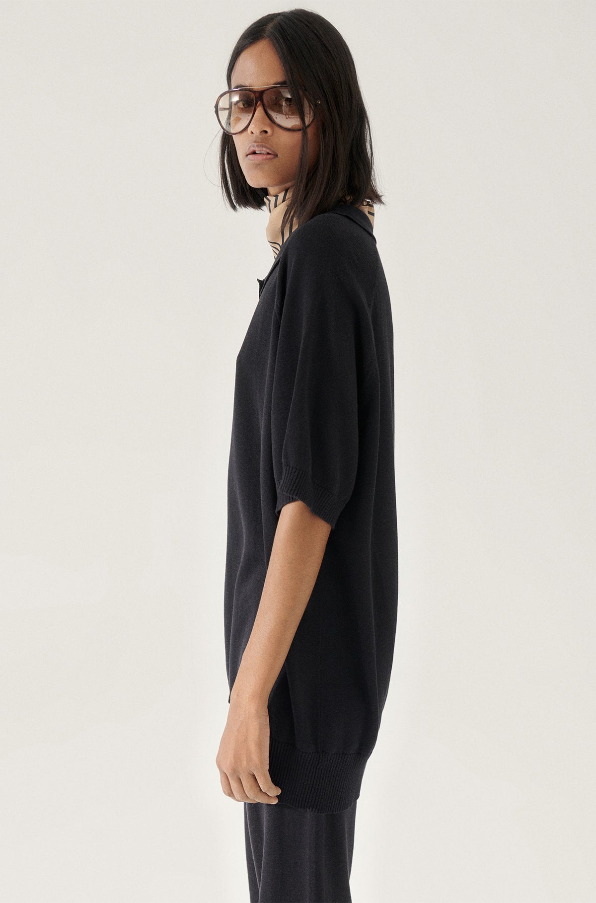 Raglan Polo Black