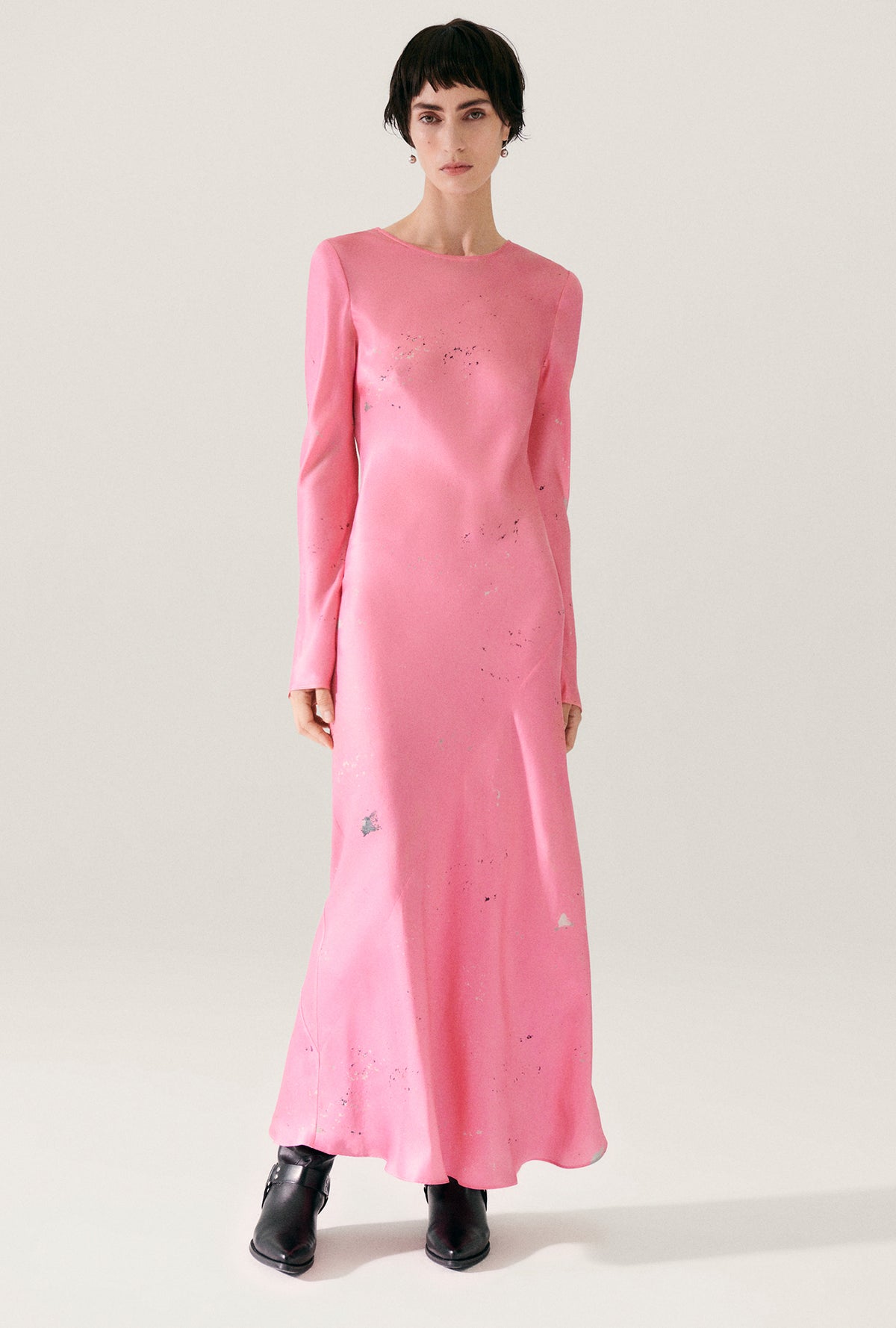 Full Sleeve Bias Dress Hog Wash