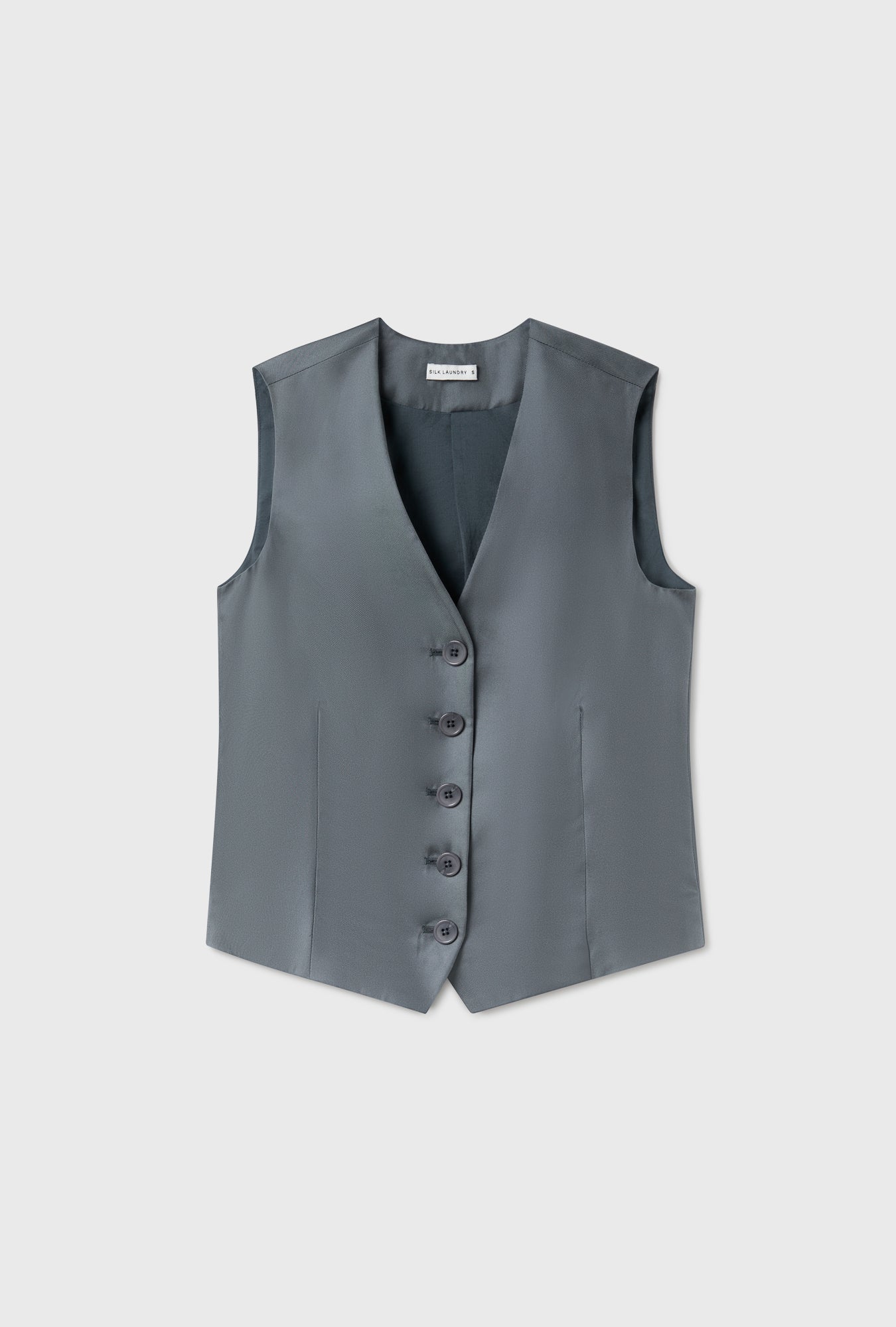 Twill Vest Slate