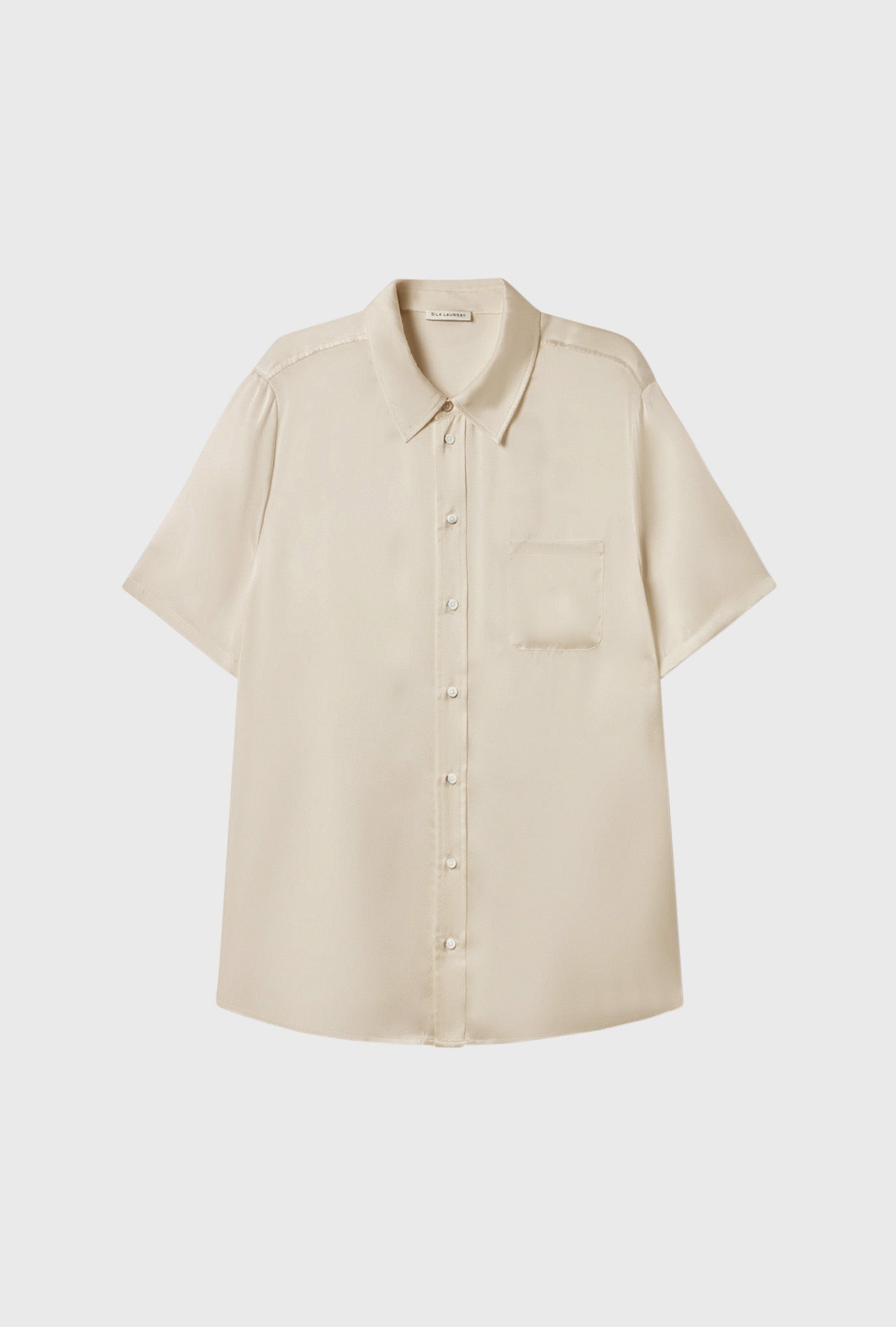 Short Sleeve Boyfriend Shirt Hazelnut